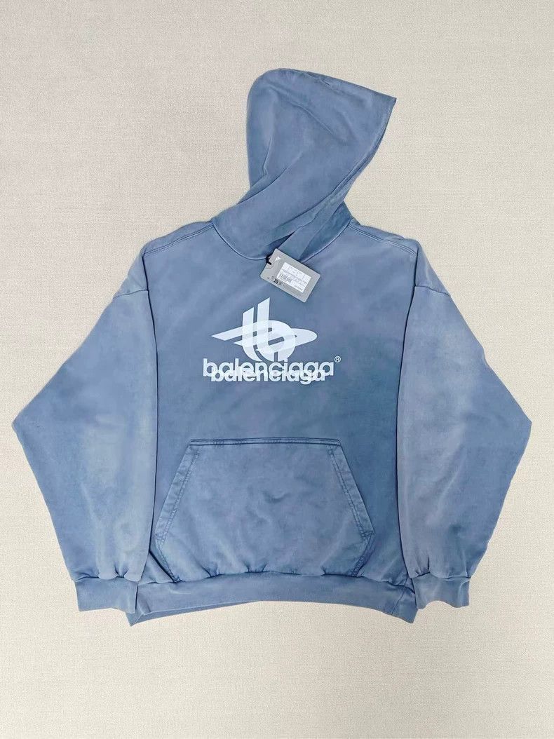 Balenciaga Balenciaga 23fw Phantom Overlap 3B Gradient Blue Washing fo Size US XXS / EU 40 - 1 Thumbnail
