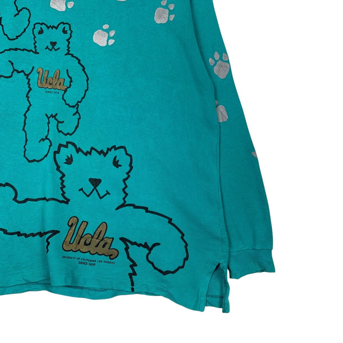 Vintage UCLA Running Bear Graphic Pullover Crewneck Sweater 2243-C99 Size XL / US 12-14 / IT 48-50 - 4 Thumbnail