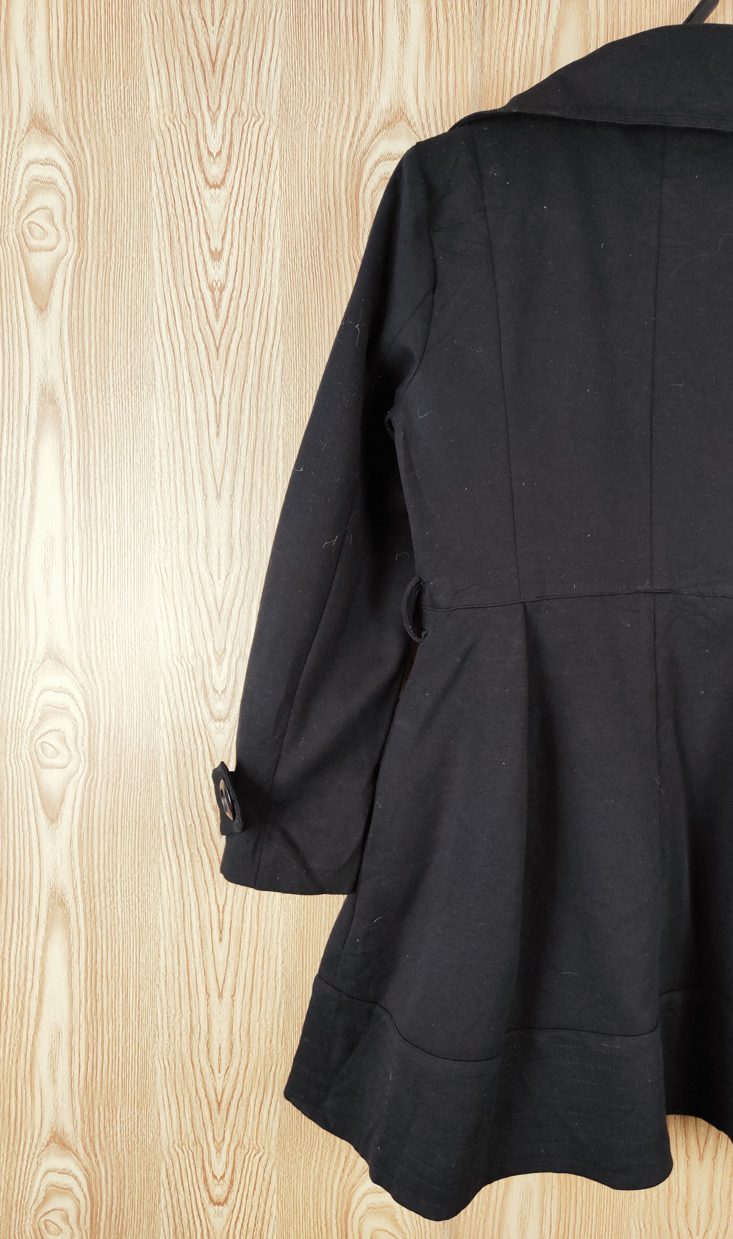 Japanese Brand × Vintage Crazy Angel Black Skirt Coats (Winter Comfortable design) Size L / US 10 / IT 46 - 9 Thumbnail