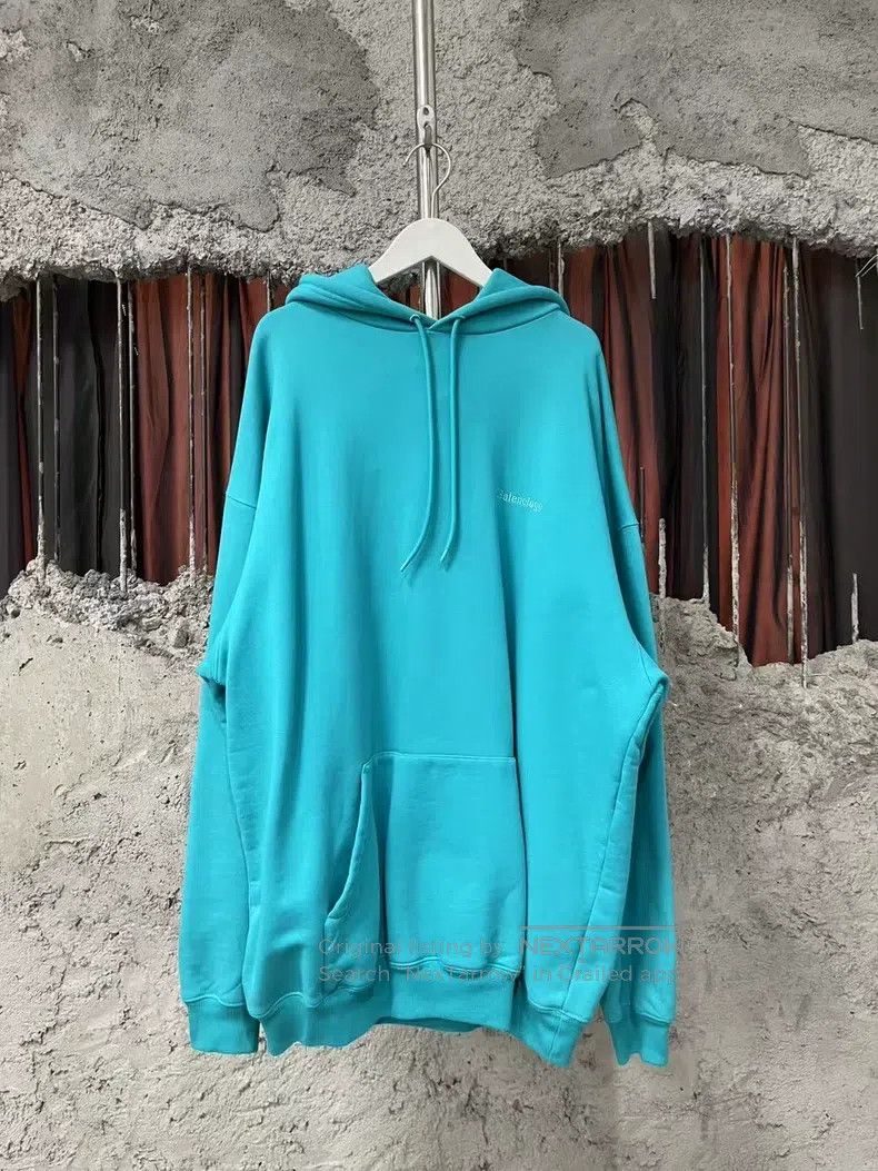 Balenciaga Embroidered Small Logo Sweatshirt Hoodie