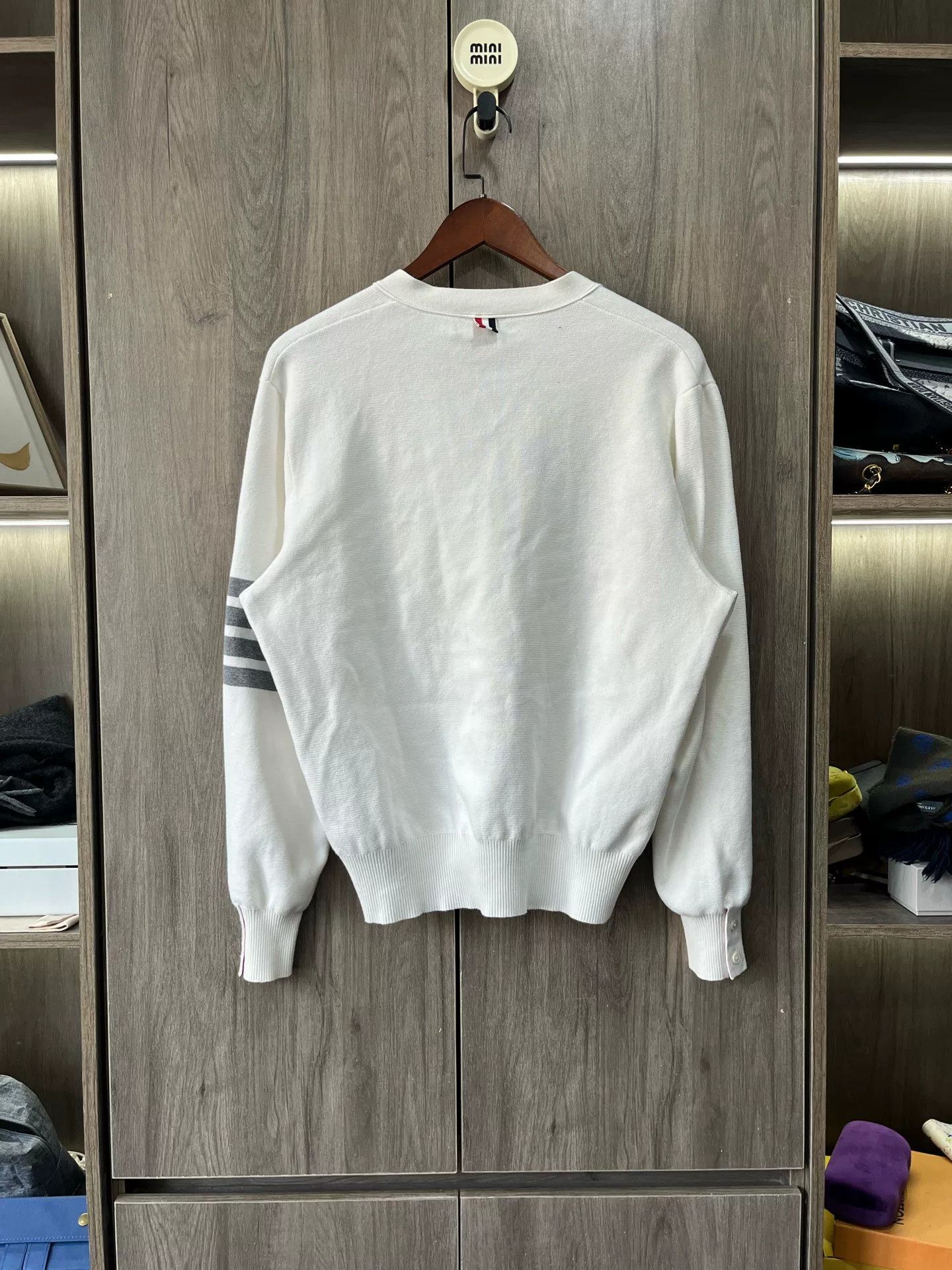 Thom Browne Thom Browne TB Stripe Cardigan Size US L / EU 52-54 / 3 - 1 Thumbnail