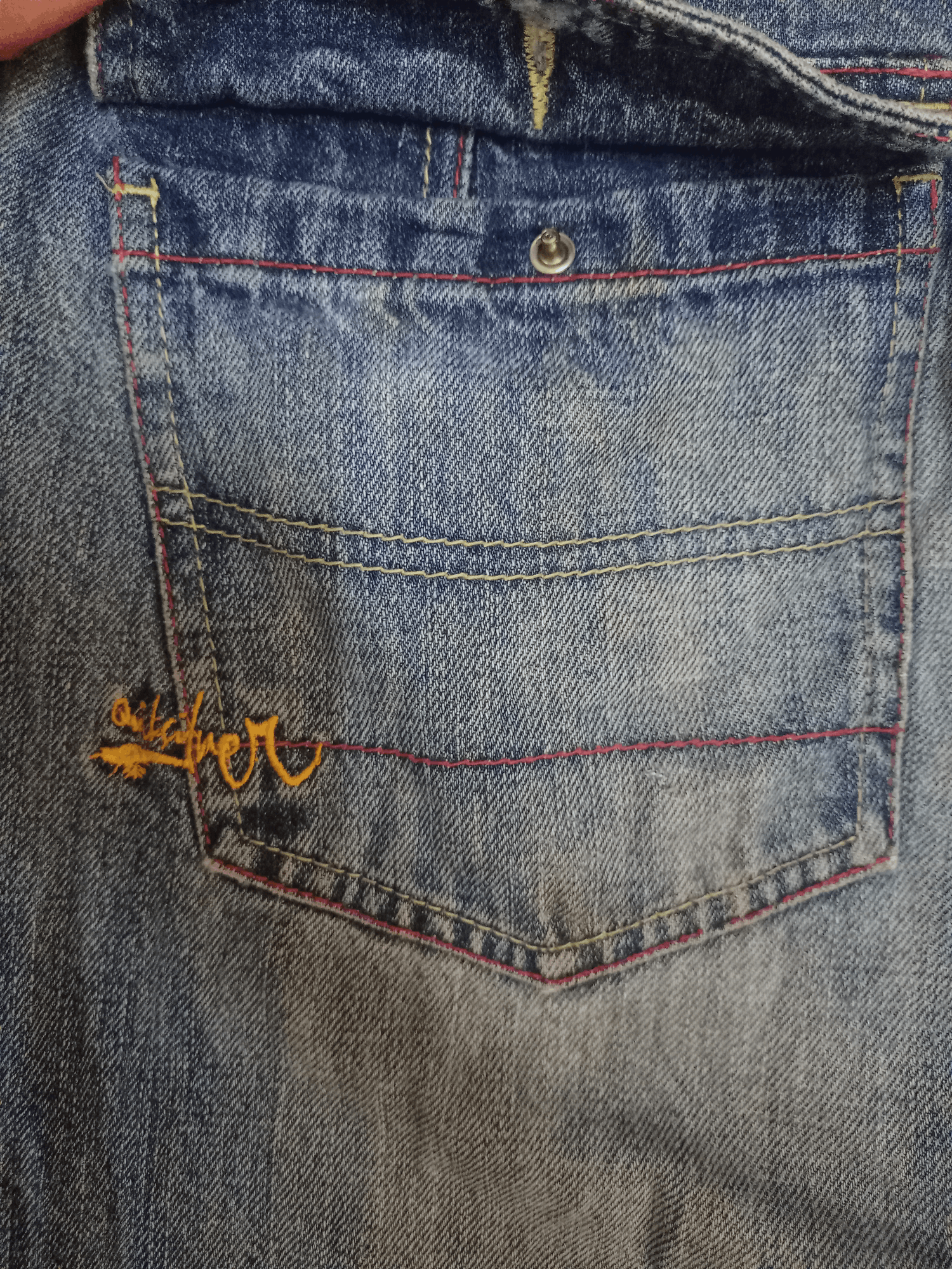 Quiksilver Vintage 90s Quiksilver Blue Wash Distressed Baggy Jeans Size US 30 / EU 46 - 9 Thumbnail