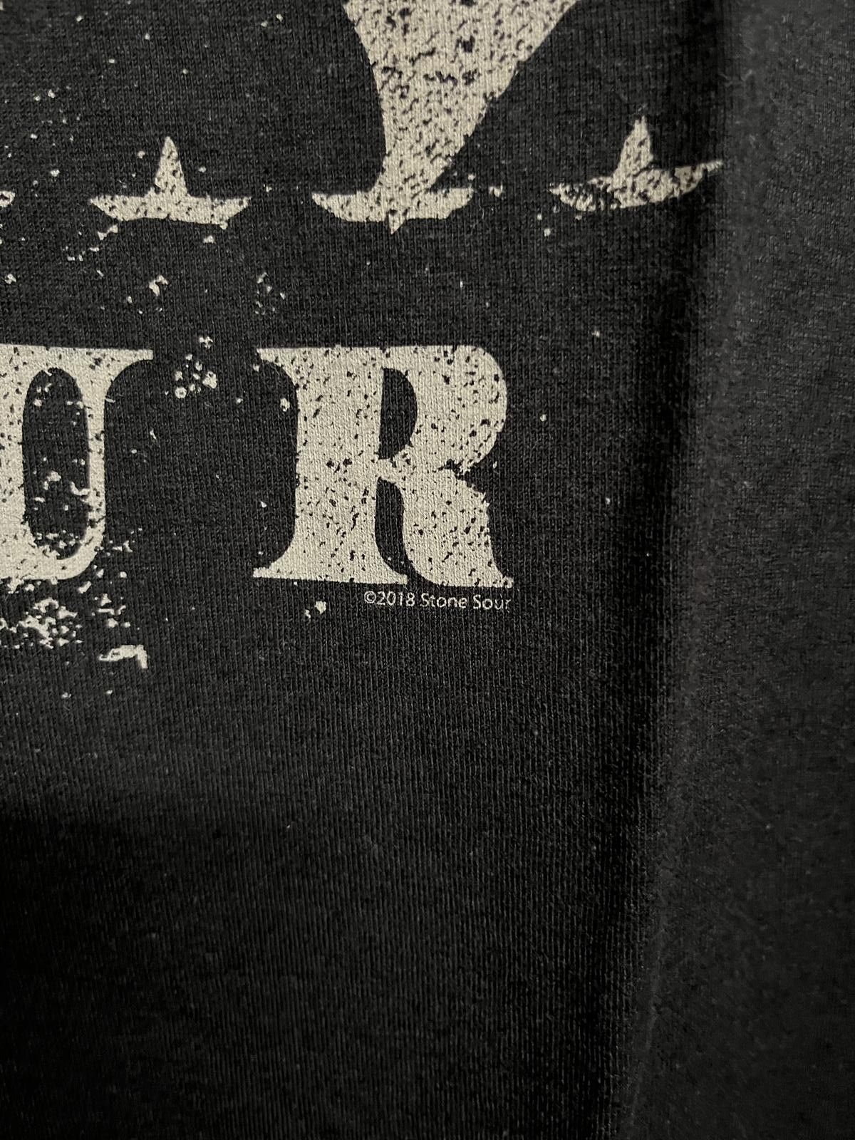 Tultex Stone Sour T-shirt Distressed Backward SS Logo Tee - L Size US L / EU 52-54 / 3 - 4 Thumbnail