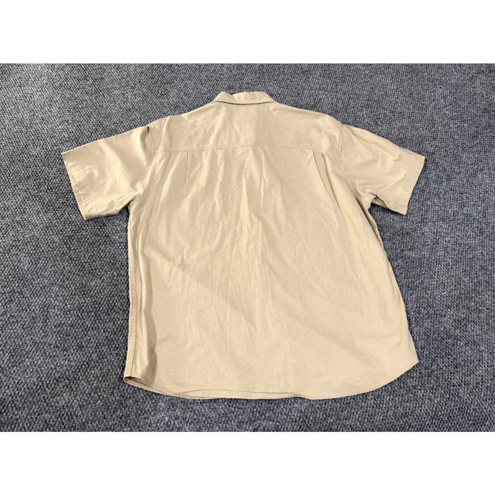 Vintage Woolrich Button-Up Shirt Mens XL Tan Beige Short Sleeve Outdoor Workwear Vintage Size US XL / EU 56 / 4 - 6 Thumbnail