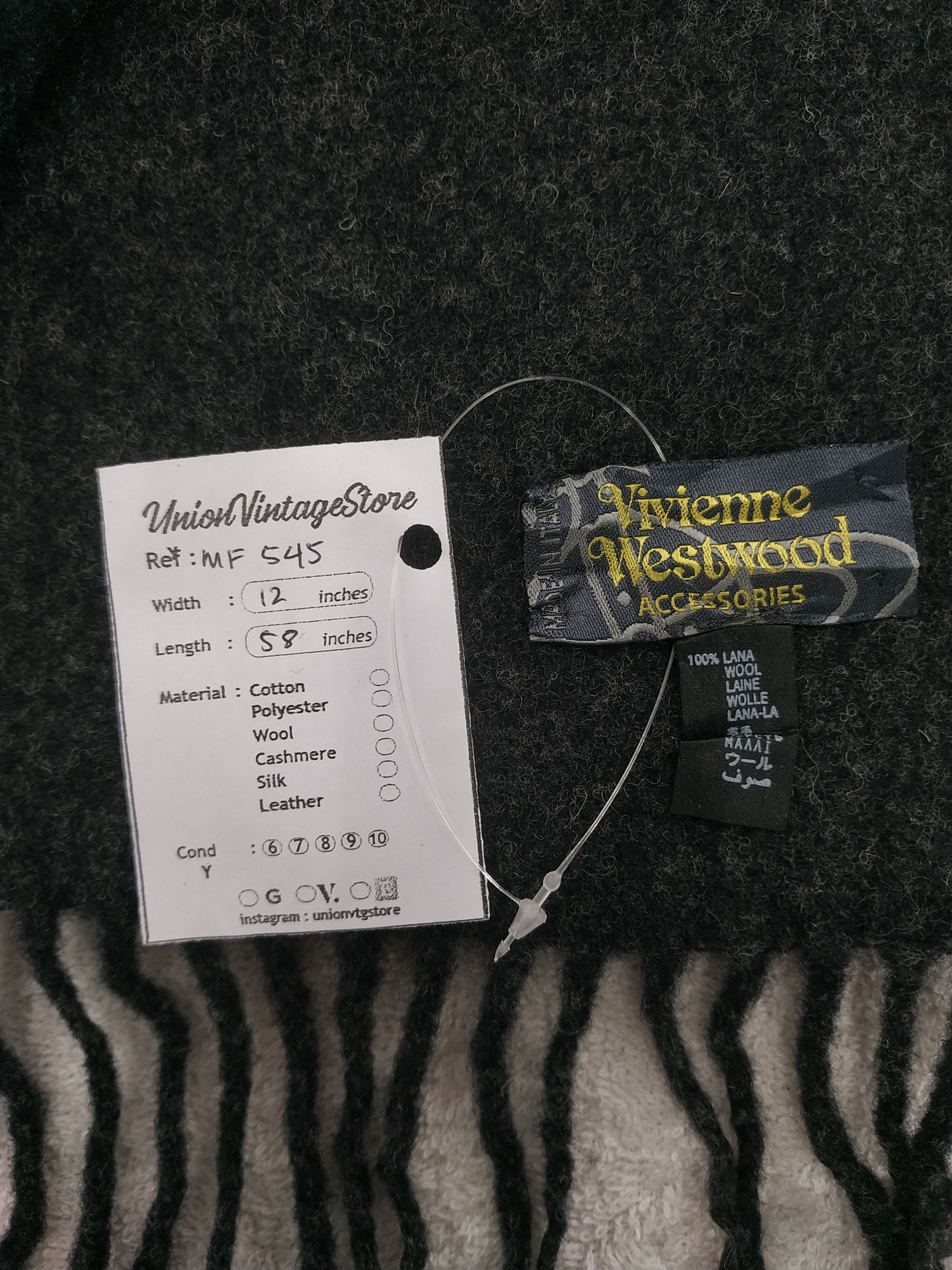 Vivienne Westwood Vintage Vivienne Westwood Scarf/Muffler/Neckwear MF545 Size ONE SIZE - 5 Thumbnail