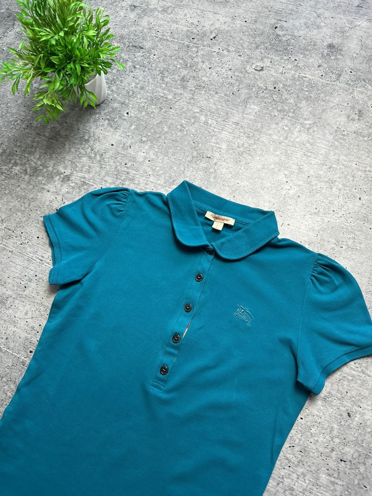 Burberry Vintage Burberry Brit Nova Check Collar Polo Tee Shirt Y2K Size S / US 4 / IT 40 - 3 Thumbnail