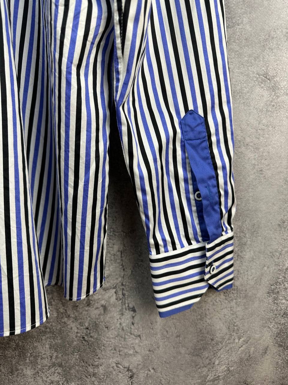 Other Claudio Lugli Slim Cut Striped Cotton Poplin Shirt Size US XL / EU 56 / 4 - 9 Thumbnail