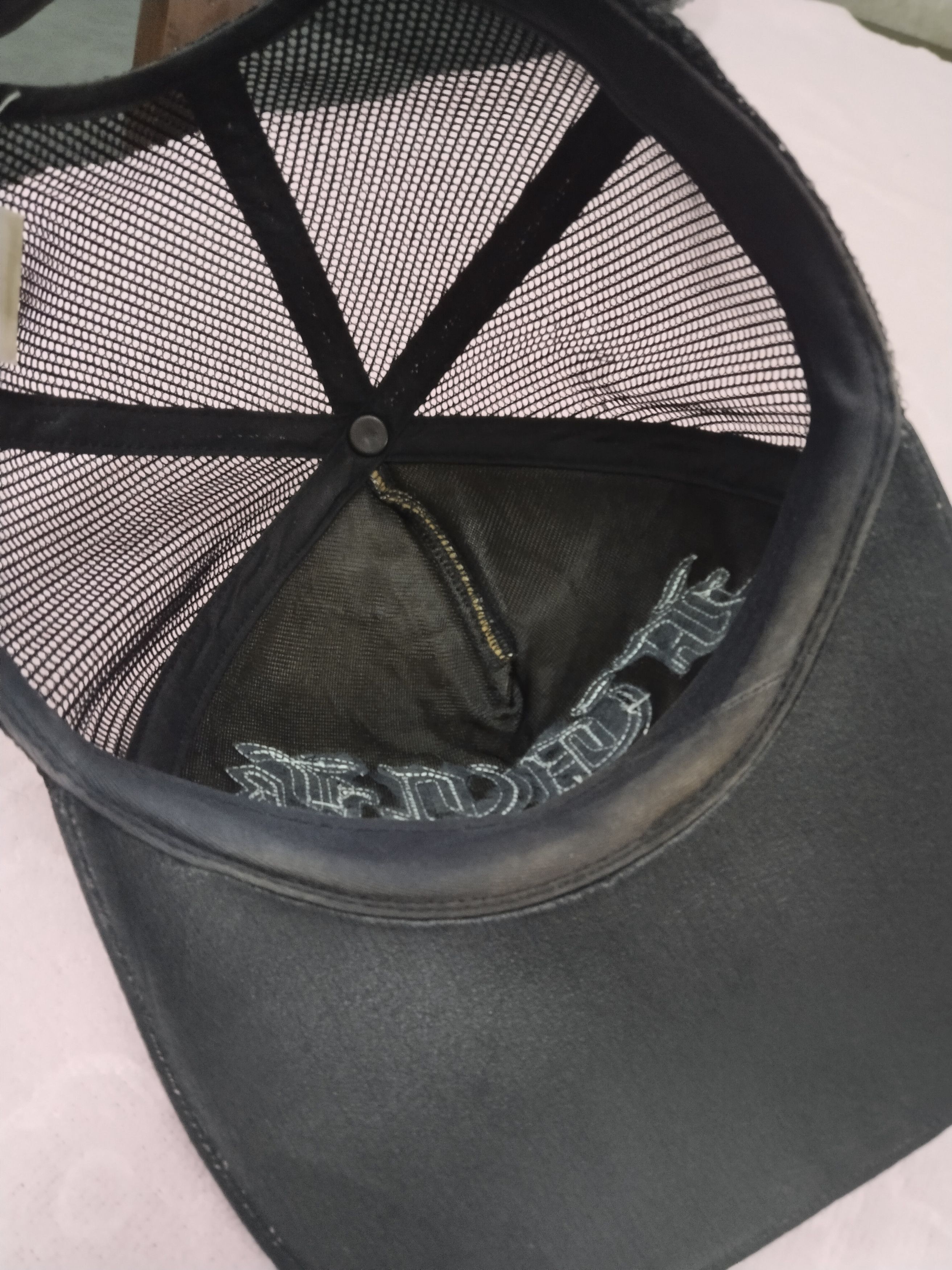 Japanese Brand VINTAGE FUCK SPELLOUT PU LEATHER CAP Size ONE SIZE - 7 Thumbnail