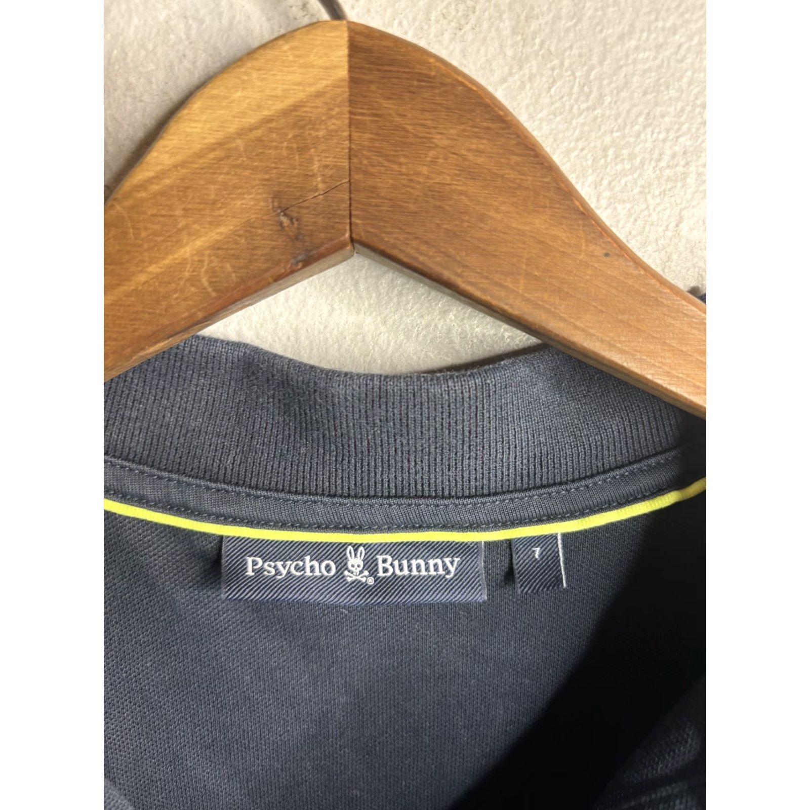 Psycho Bunny Psycho Bunny Polo Shirt Mens 7 Blue Piqué Tipped Collar Logo Casual Size US M / EU 48-50 / 2 - 4 Thumbnail