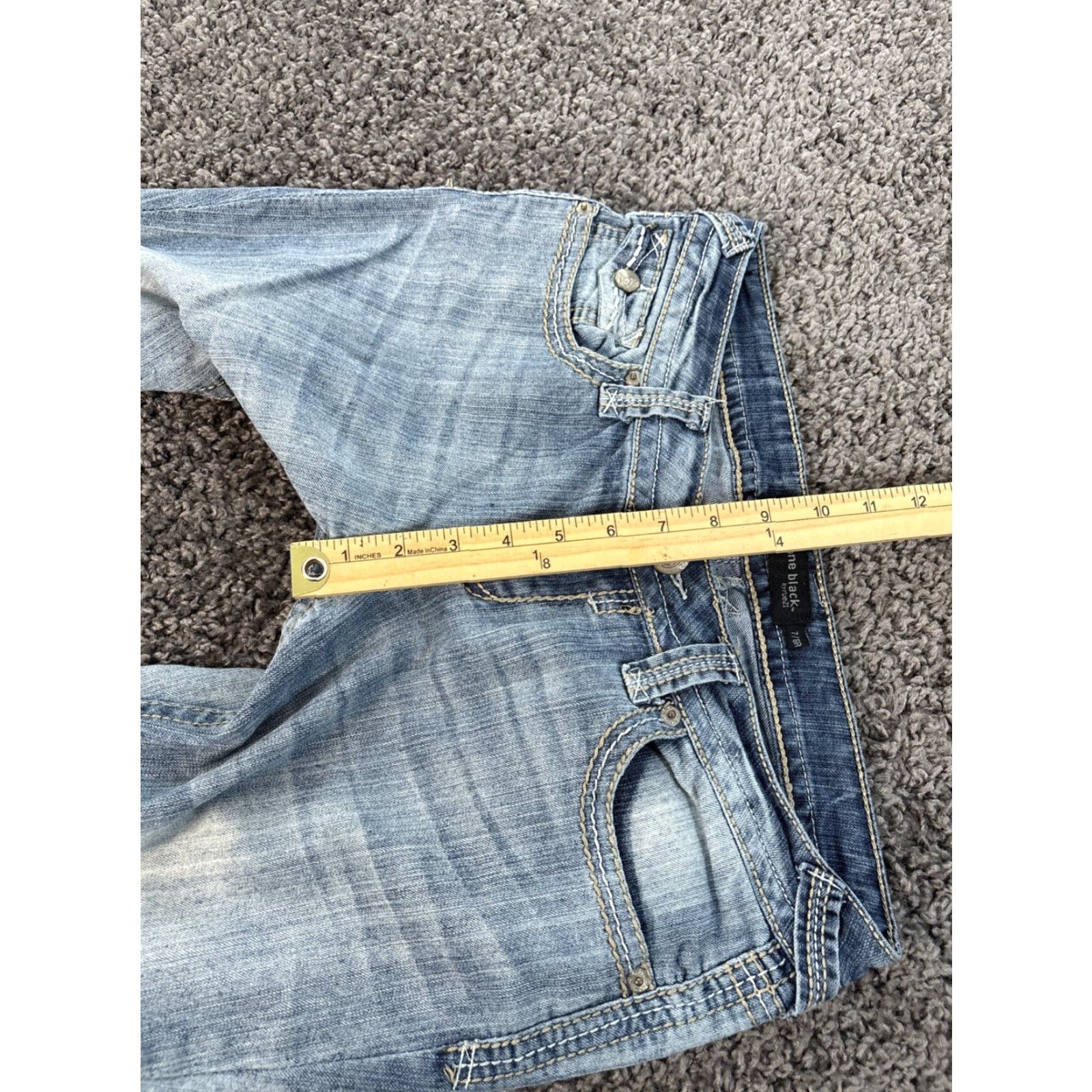 Vintage rue21 Jeans Shirt? No, cannot. Size 30" / US 8 / IT 44 - 5 Thumbnail