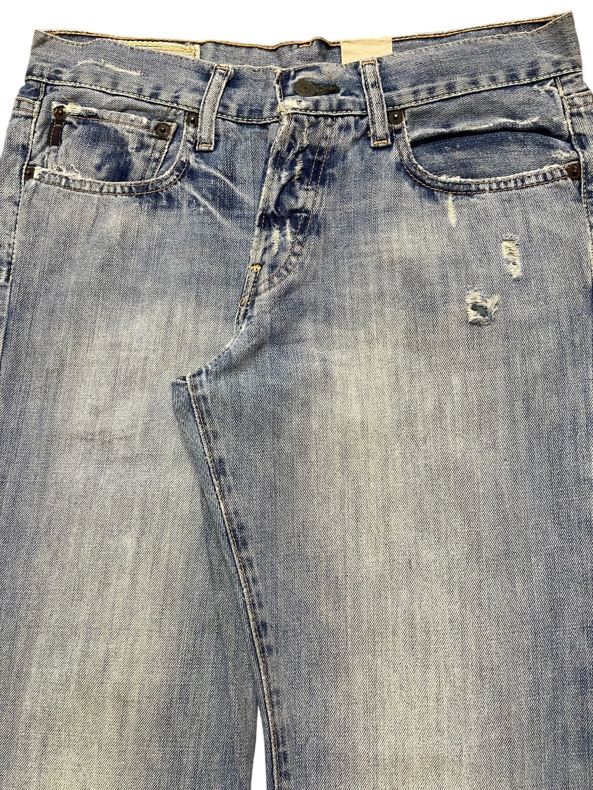 Abercrombie & Fitch Vintage Abercrombie & Fitch Blue Faded Wash Baggy Wide Leg Size US 32 / EU 48 - 4 Thumbnail