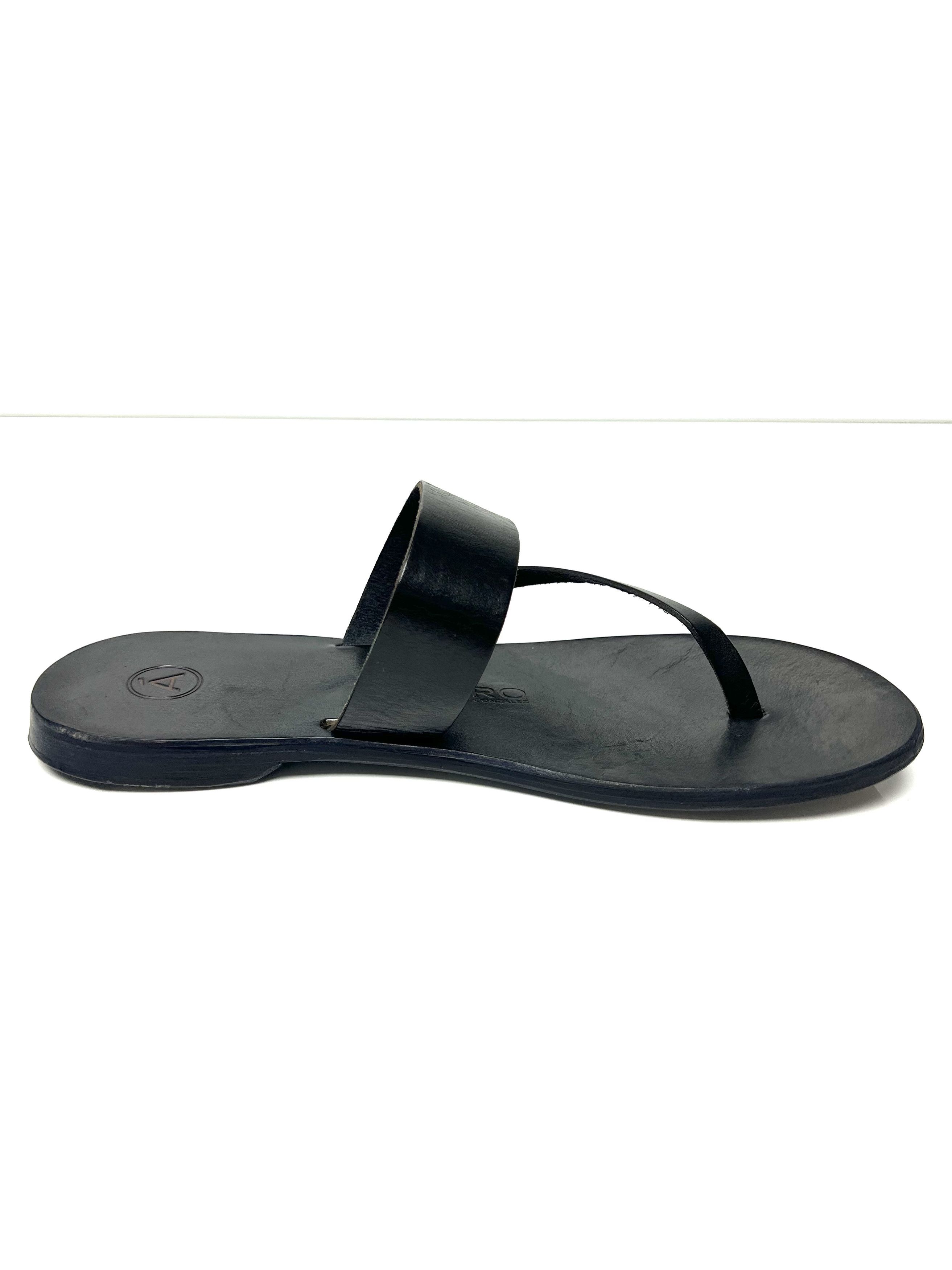 Other ALVARO GONZALEZ BLEU LEATHER HAND MADE SLIDE / SANDAL Size US 11 / EU 44 - 5 Thumbnail