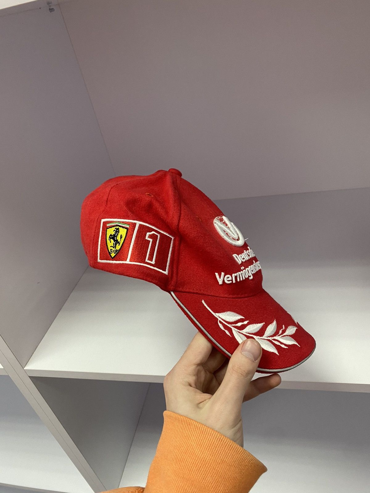 Ferrari × Vintage Vintage Ferrari Racing Cap Size ONE SIZE - 2 Thumbnail