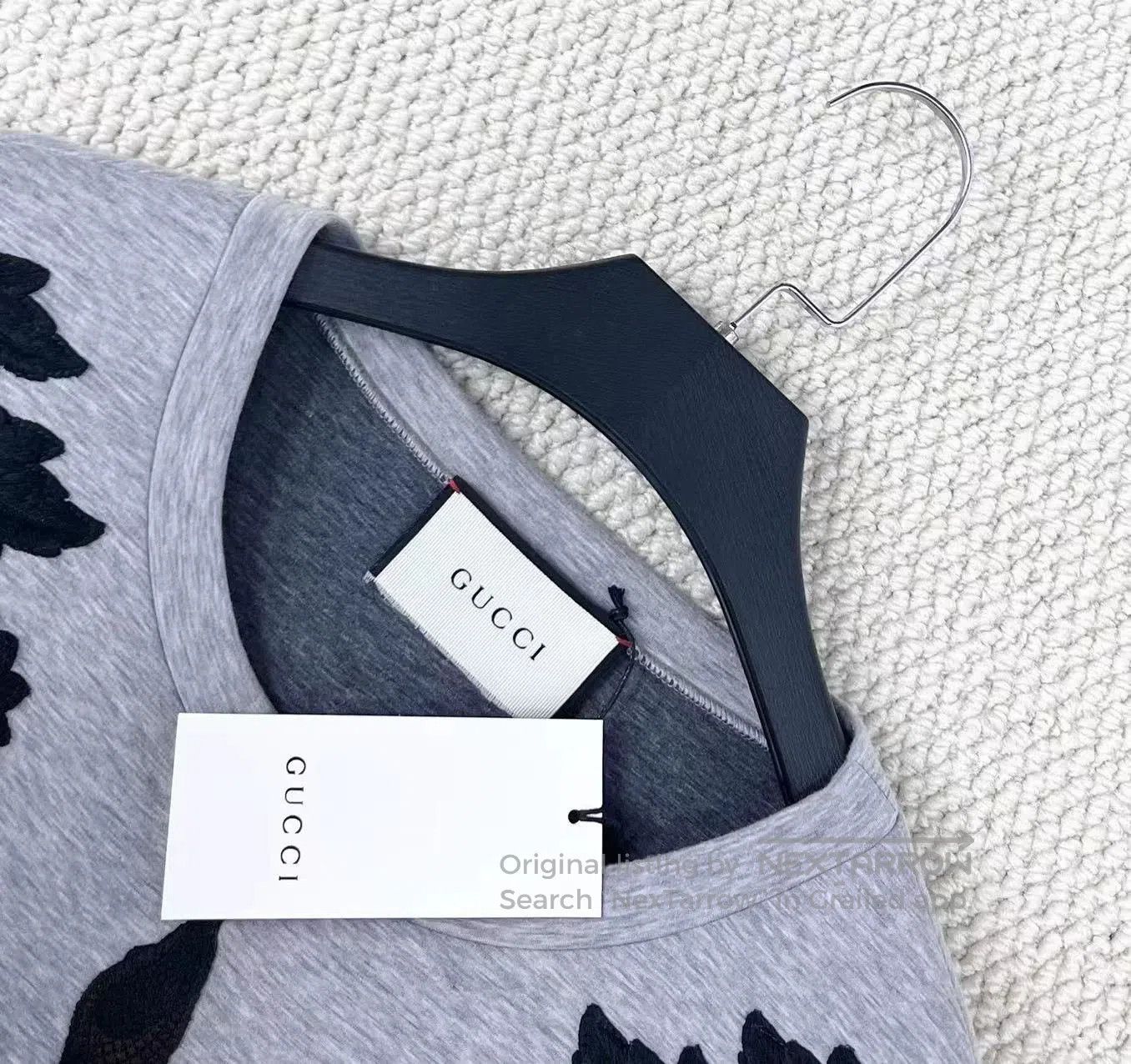 Gucci gray snake logo embroidered sweatshirt. Size US S / EU 44-46 / 1 - 3 Thumbnail
