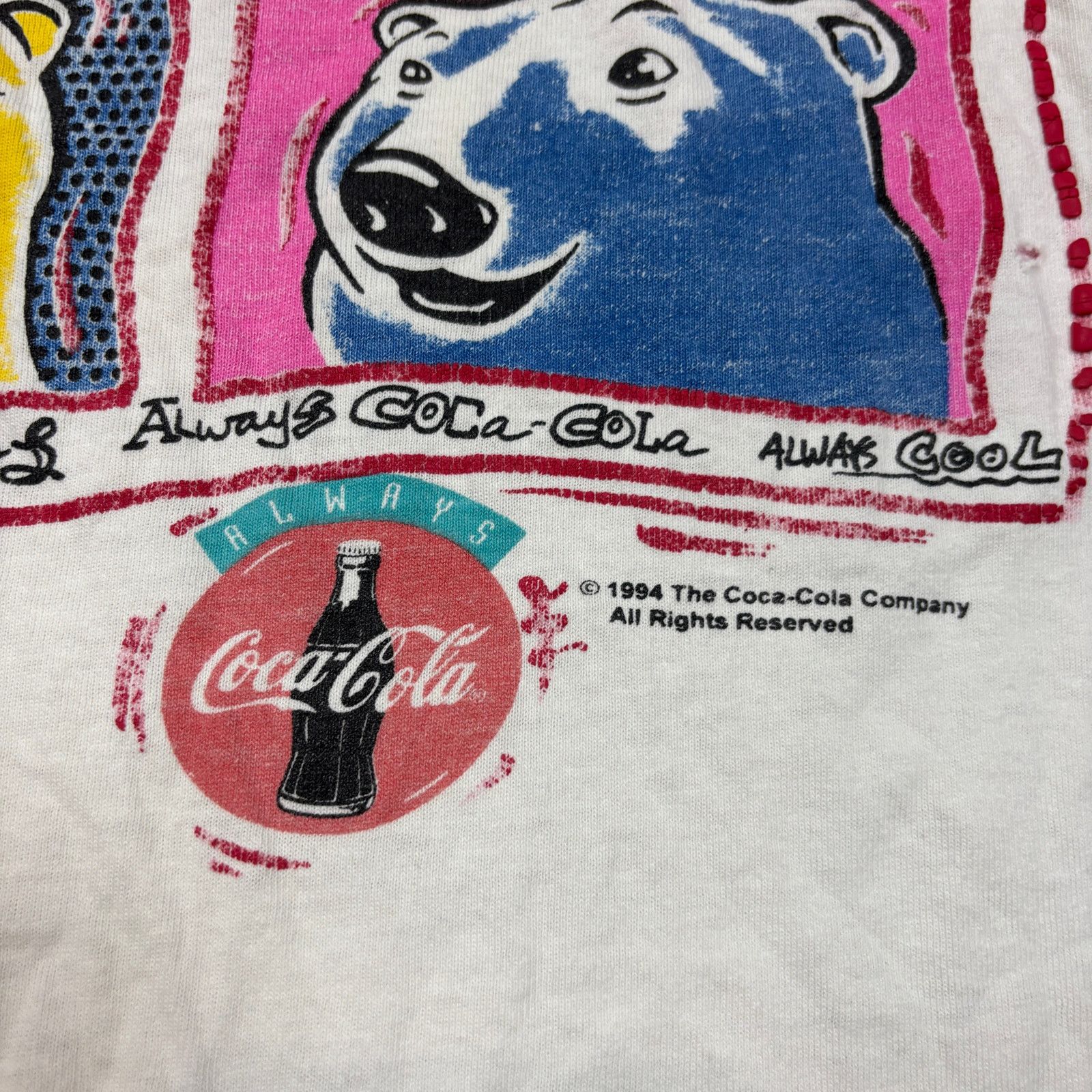 Coca Cola × Vintage VTG 94 Coca Cola Polar Bear Always Cool 3D Pop Art Tank XL Size US XL / EU 56 / 4 - 3 Thumbnail