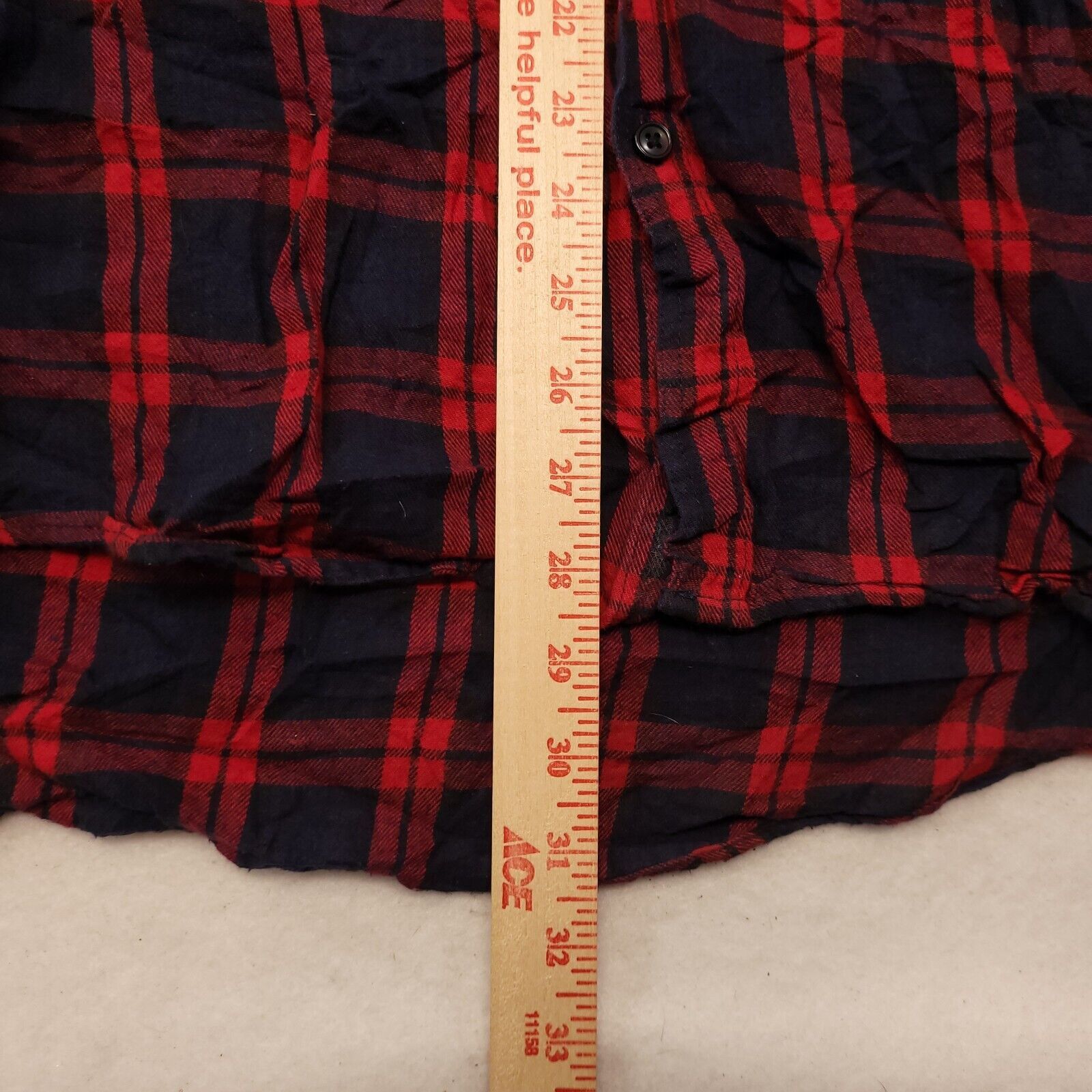 Carbon Carbon Tartan Flannel Shirt Mens Size Extra Large Red Black Size US XL / EU 56 / 4 - 8 Thumbnail