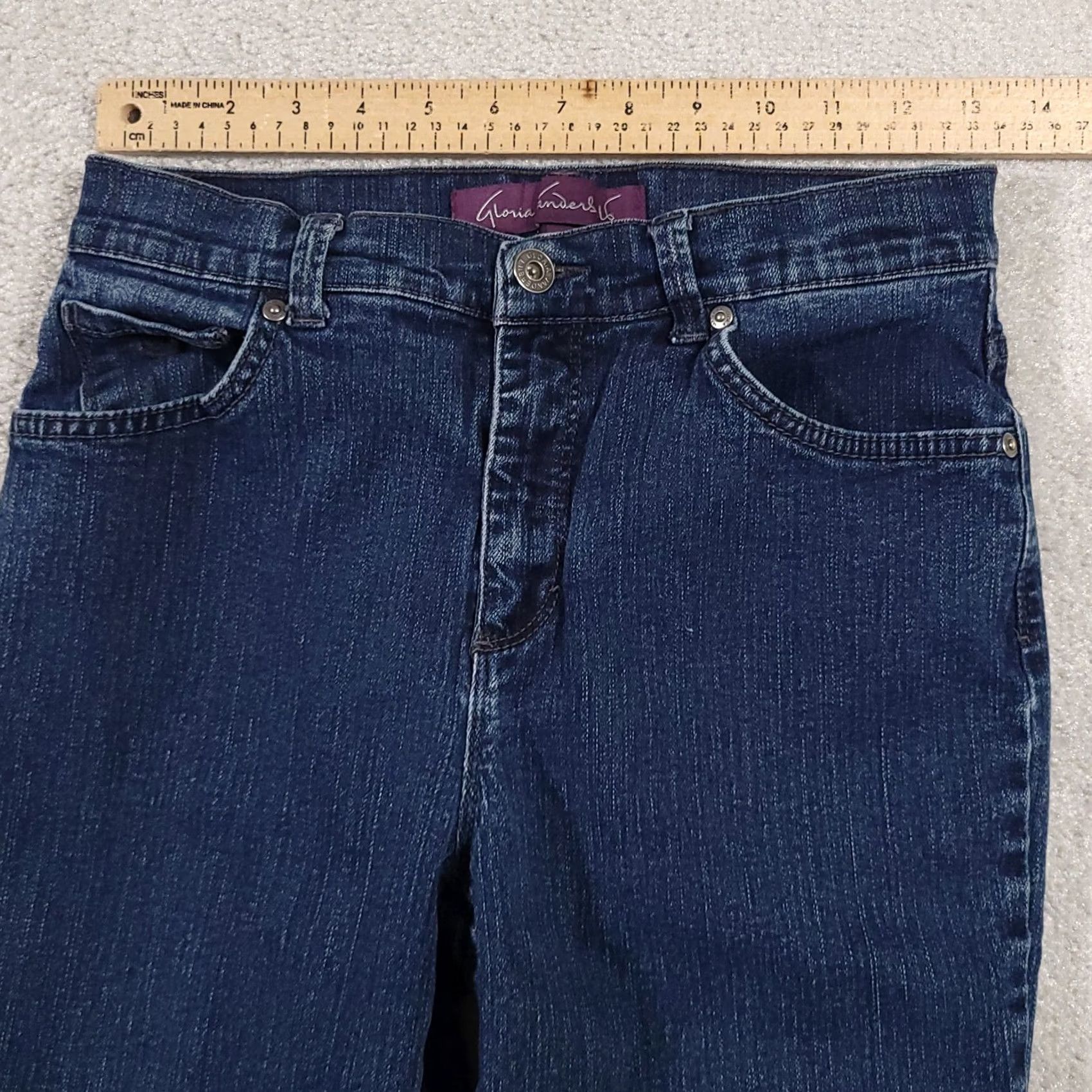 Gloria Vanderbilt Gloria Vanderbilt Jeans Women's 4 Blue Mid-Rise Straight Leg Stretch Demim Jeans? Size 27" / US 4 / IT 40 - 5 Thumbnail