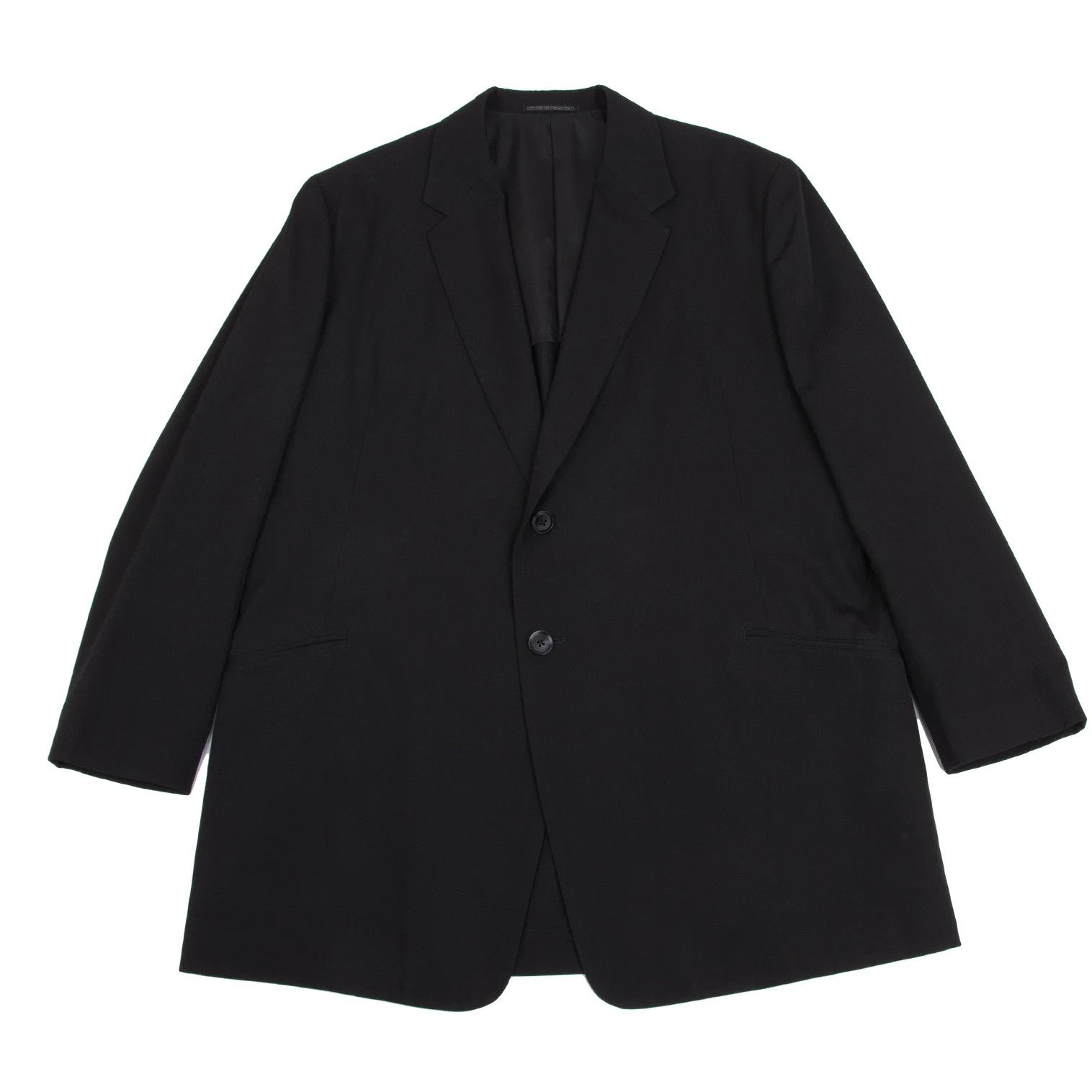 Yohji Yamamoto Yohji Yamamoto Wool Gabardine Jacket Black 3 Size US L / EU 52-54 / 3 - 4 Thumbnail