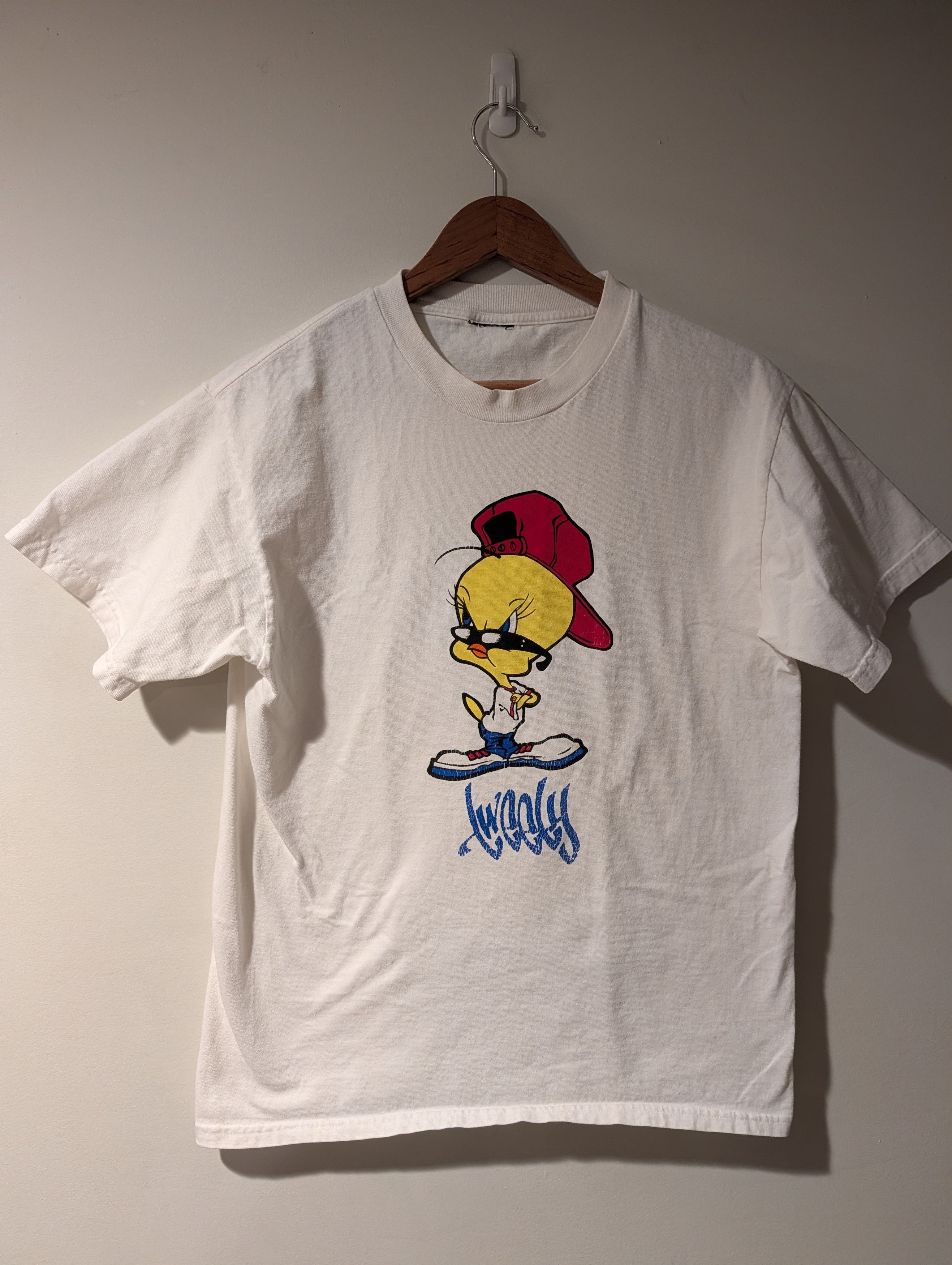 Cartoon Network Vintage 90s Tweety Bird Looney Tunes Hip Hop T-Shirt Size US M / EU 48-50 / 2 - 1 Thumbnail