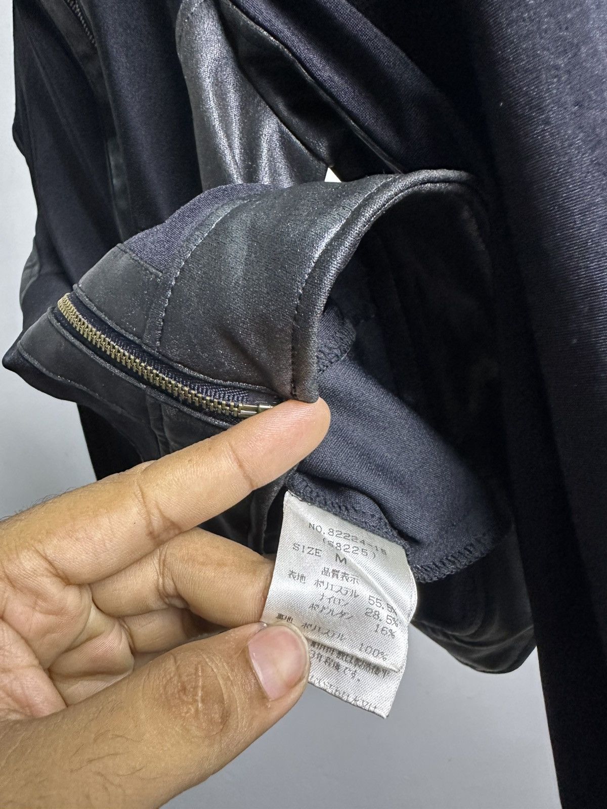 If Six Was Nine × Le Grande Bleu (L.G.B.) Punk Waxed Jacket by Biamme Body Extra Size US S / EU 44-46 / 1 - 6 Thumbnail