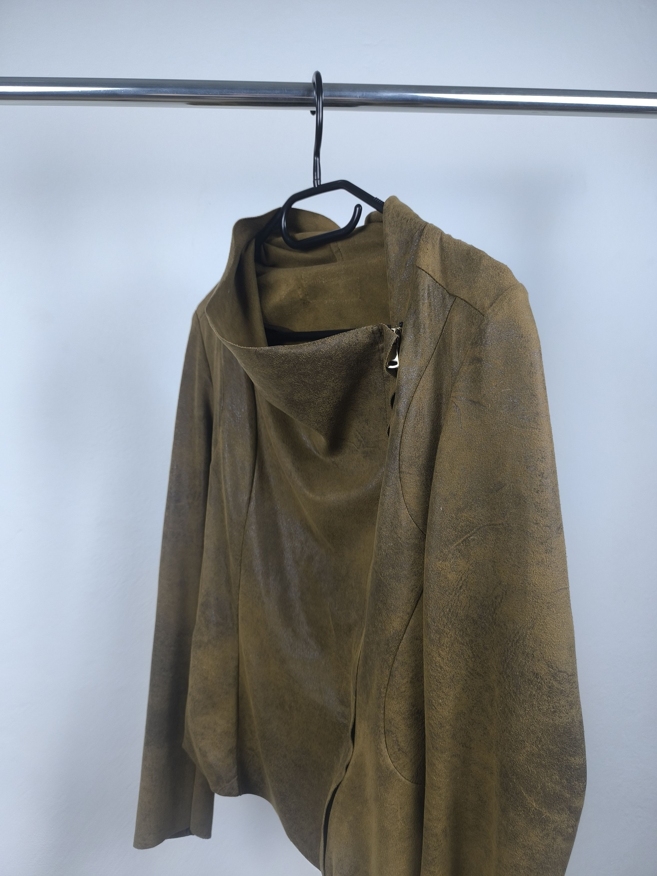 Japanese Brand Asymmetrical Blistered Avant Garde Jacket Rick Owens Dupe Size US XS / EU 42 / 0 - 3 Thumbnail