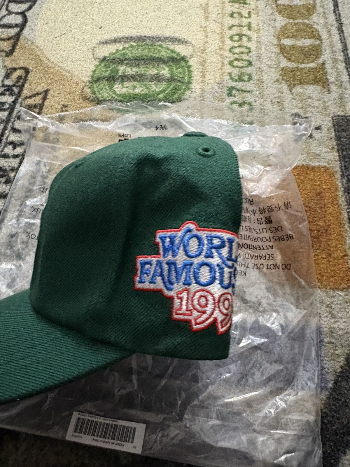 Supreme Supreme World Famous S Logo 6-Panel Hat Green Size ONE SIZE - 2 Thumbnail