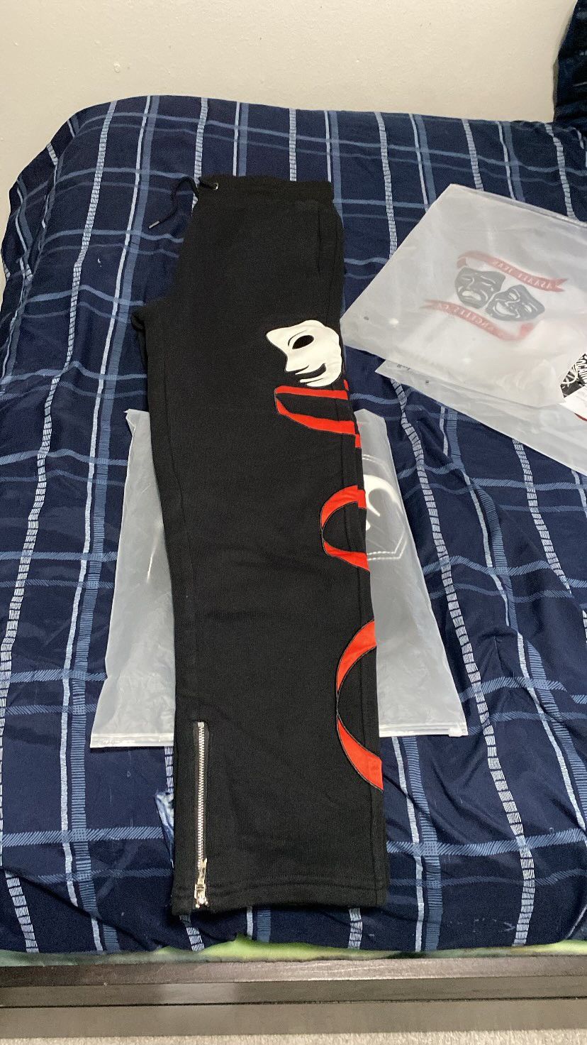 Asaali Asaali Laugh Now Cry Later Sweatpants Size US 36 / EU 52 - 1 Thumbnail