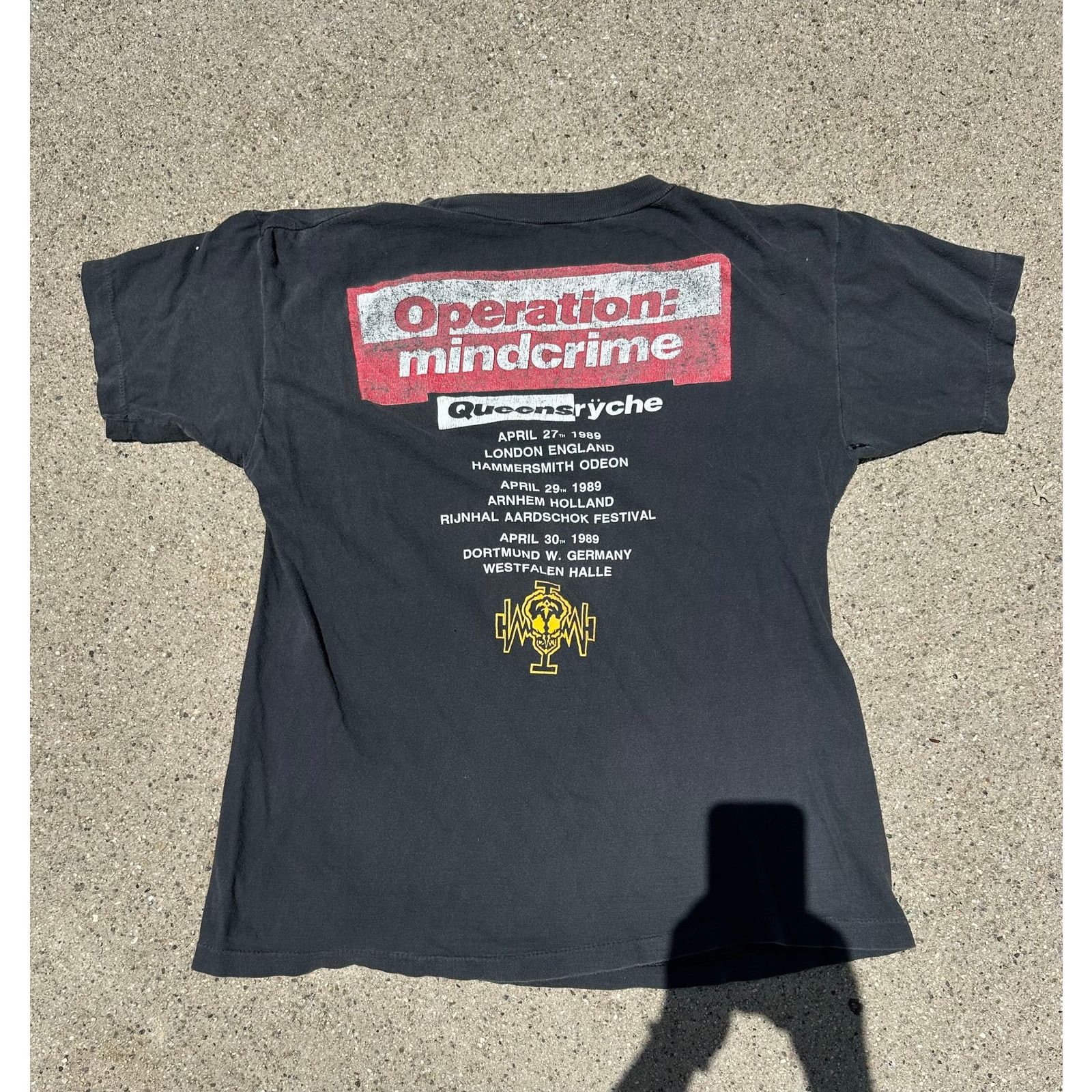 Vintage Vintage 1980s Queensryche tee Size US S / EU 44-46 / 1 - 2 Thumbnail