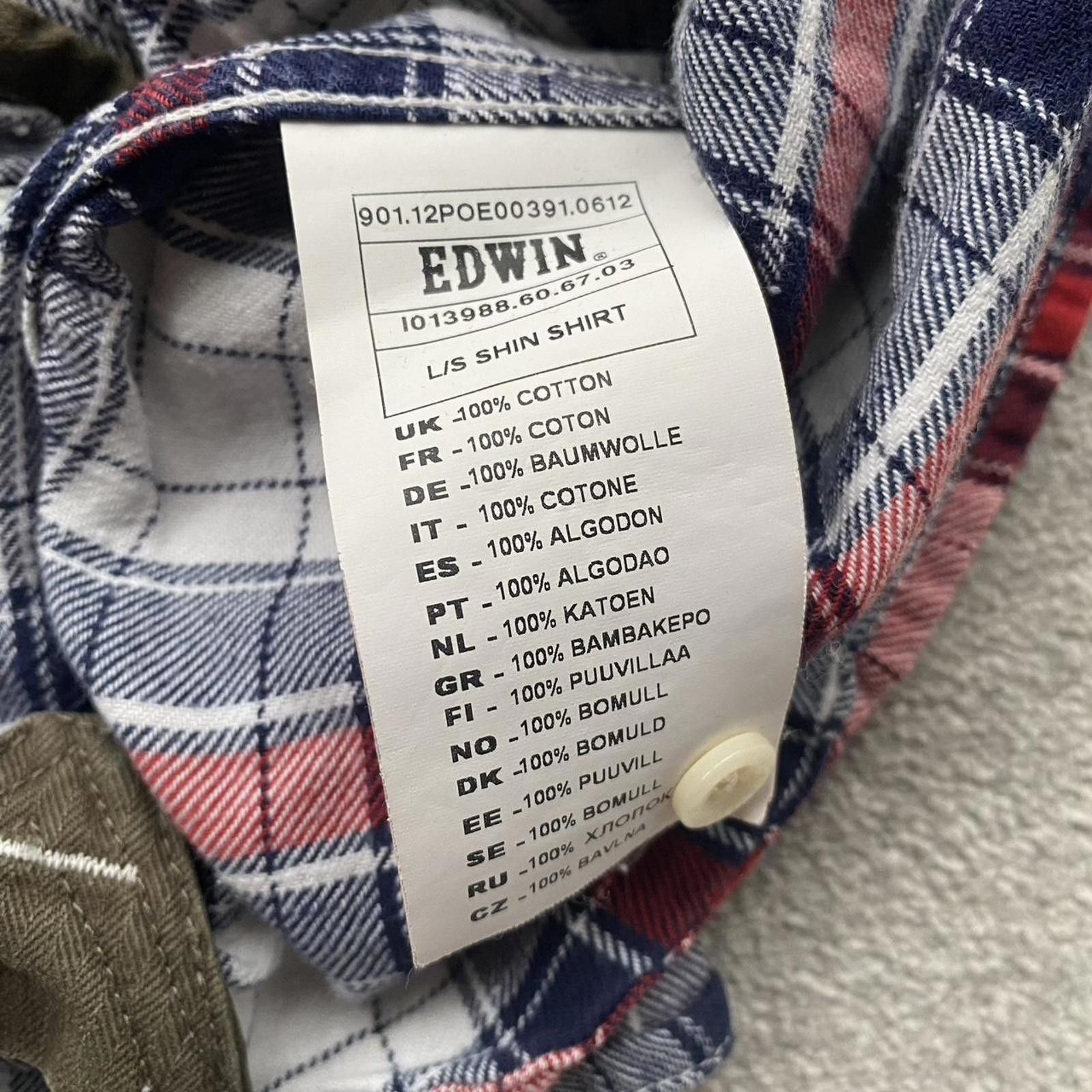 Edwin Edwin Japan Checkered Flannel Button Up Shirt Size US S / EU 44-46 / 1 - 7 Thumbnail