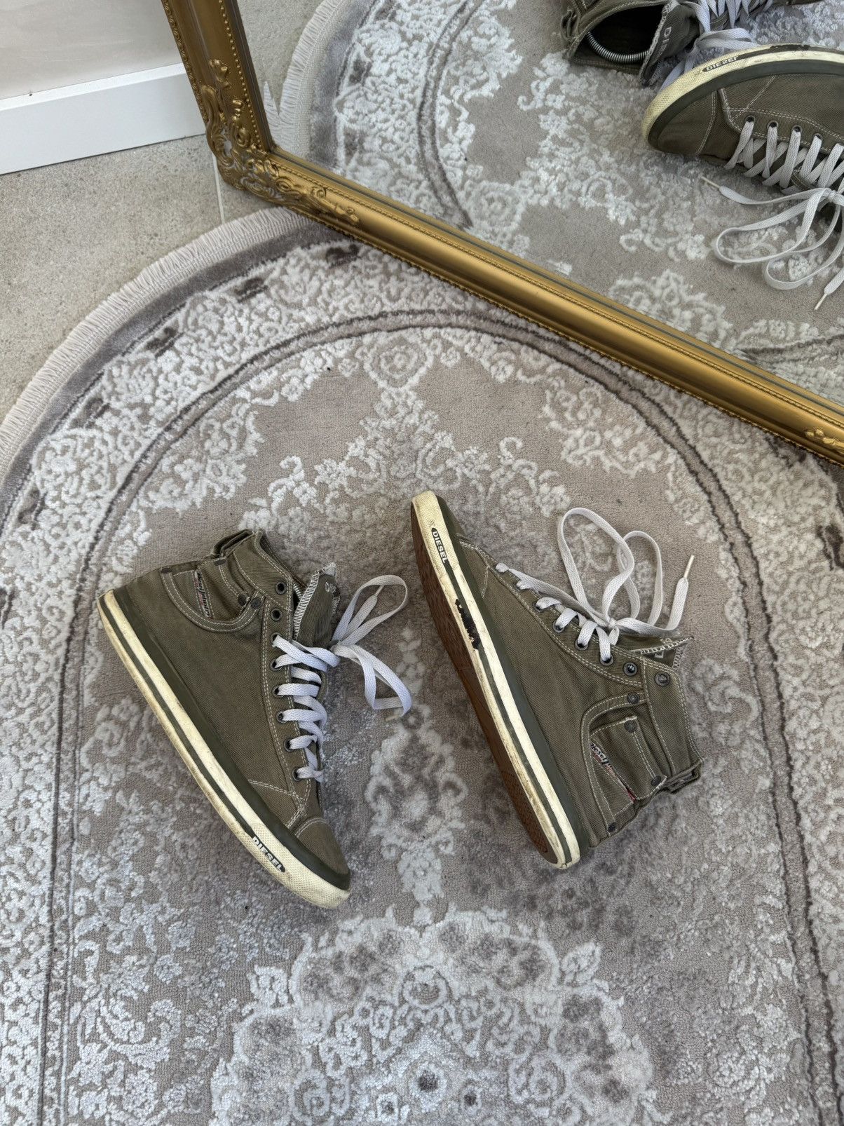 Diesel Vintage 90's Diesel Distressed Sneakers Washed Faded Shoes Size US 8.5 / EU 41-42 - 1 Thumbnail