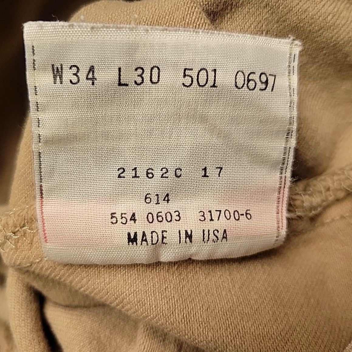 Etro VINTAGE Levis 501 Jeans Mens 34x30 Brown Beige Button Fly Made in USA Y2K Retro Size US 34 / EU 50 - 7 Thumbnail