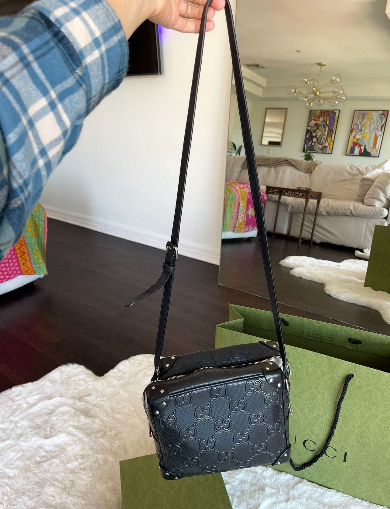 Gucci Gucci embossed crossbody bag Size ONE SIZE - 8 Thumbnail