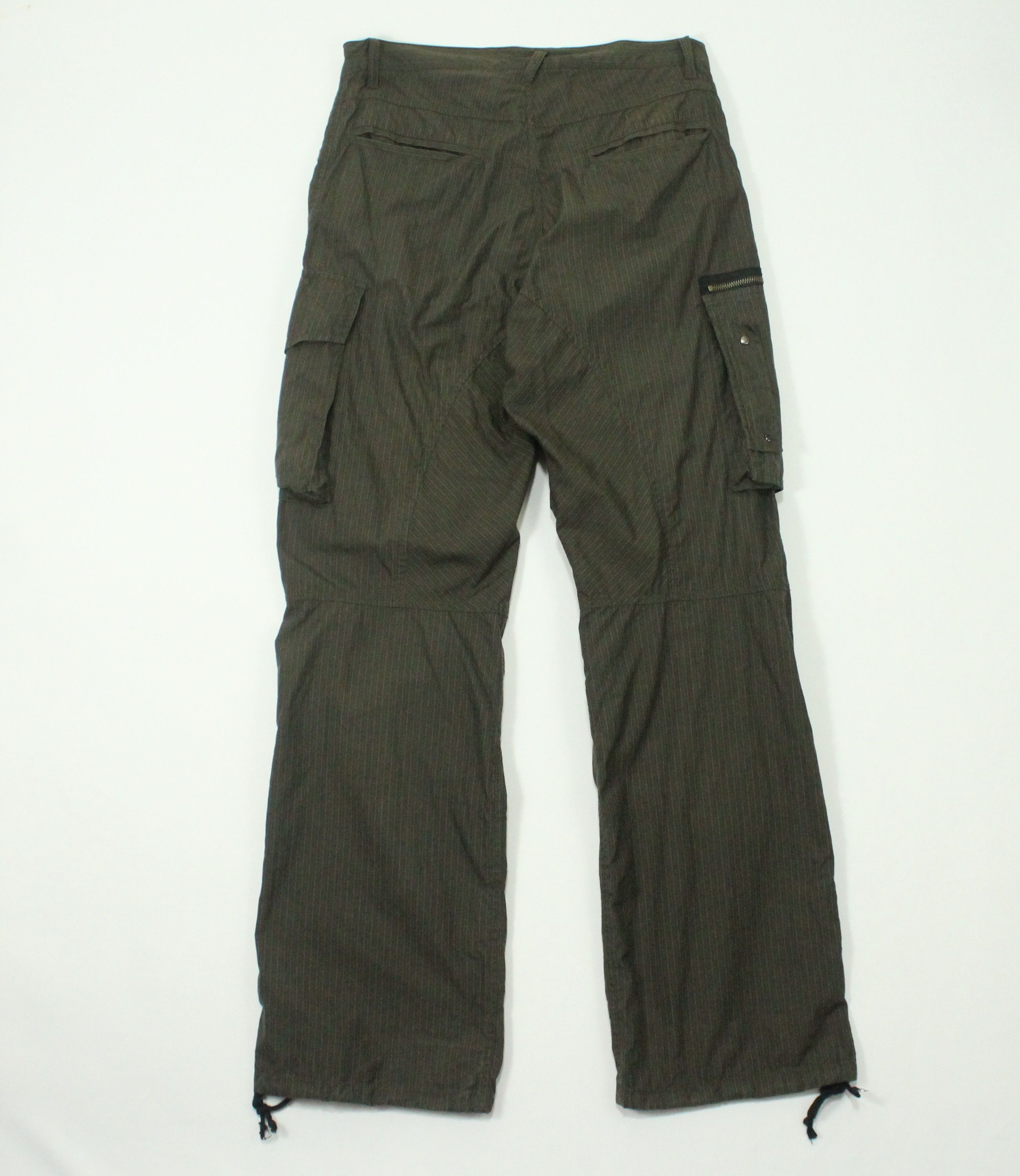 Hysteric Glamour PPFM Pants Stripe Utility Cargos Multipockets Parachute Size US 32 / EU 48 - 2 Thumbnail