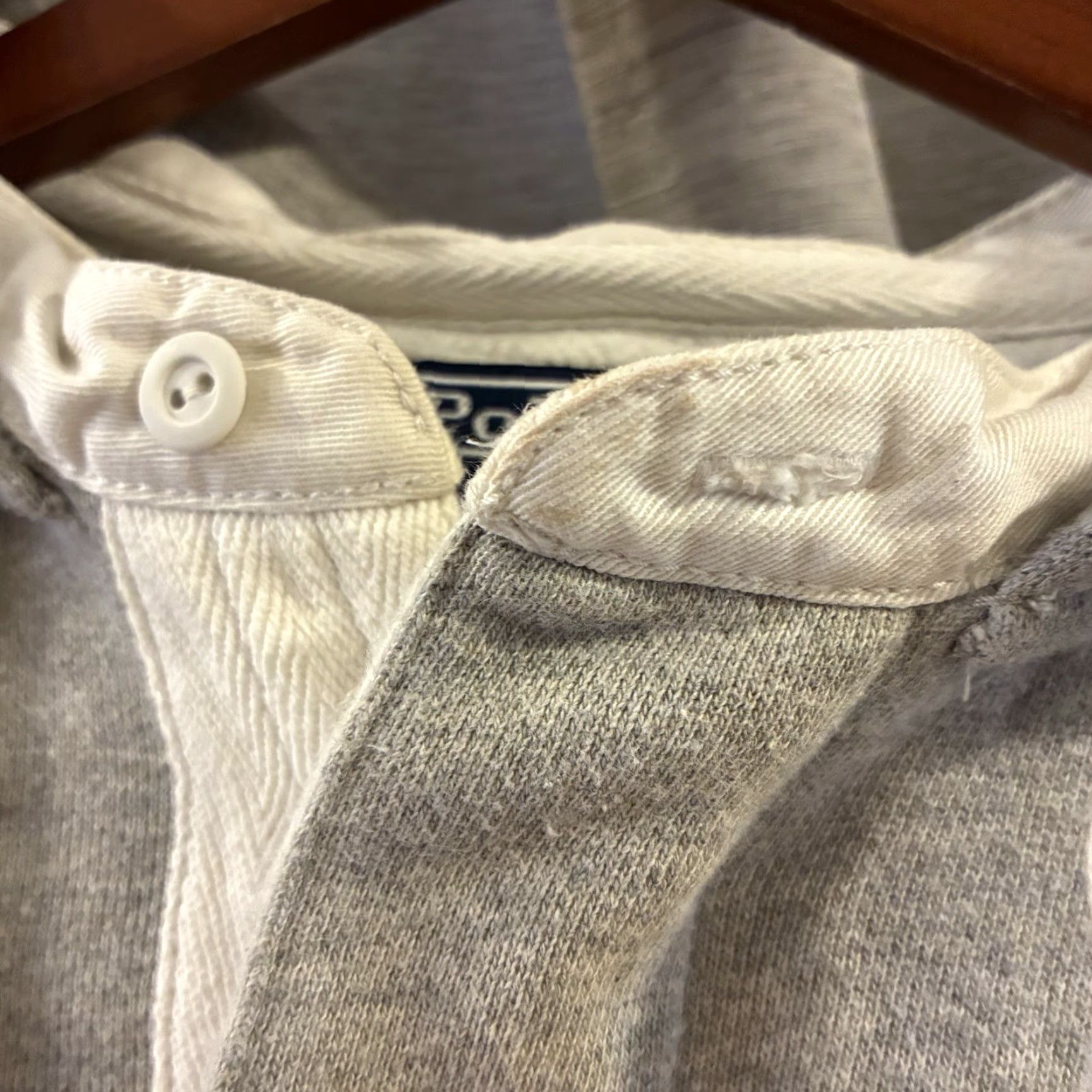 Polo Ralph Lauren VINTAGE Polo Ralph Lauren Hoodie rugby Madison XL Gray Sweatshirt Pullover Shirt Men Size US XL / EU 56 / 4 - 4 Thumbnail