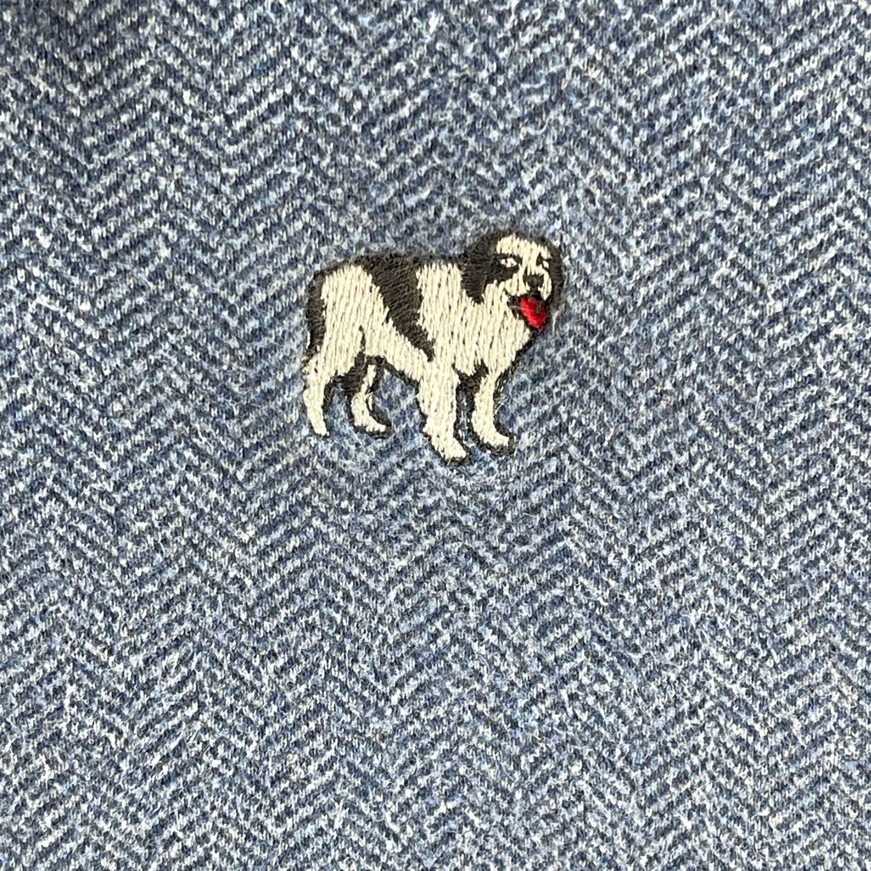Big Dogs VINTAGE Big Dogs Polo Shirt Mens M Blue Herringbone Embroidered Logo Size US M / EU 48-50 / 2 - 4 Thumbnail