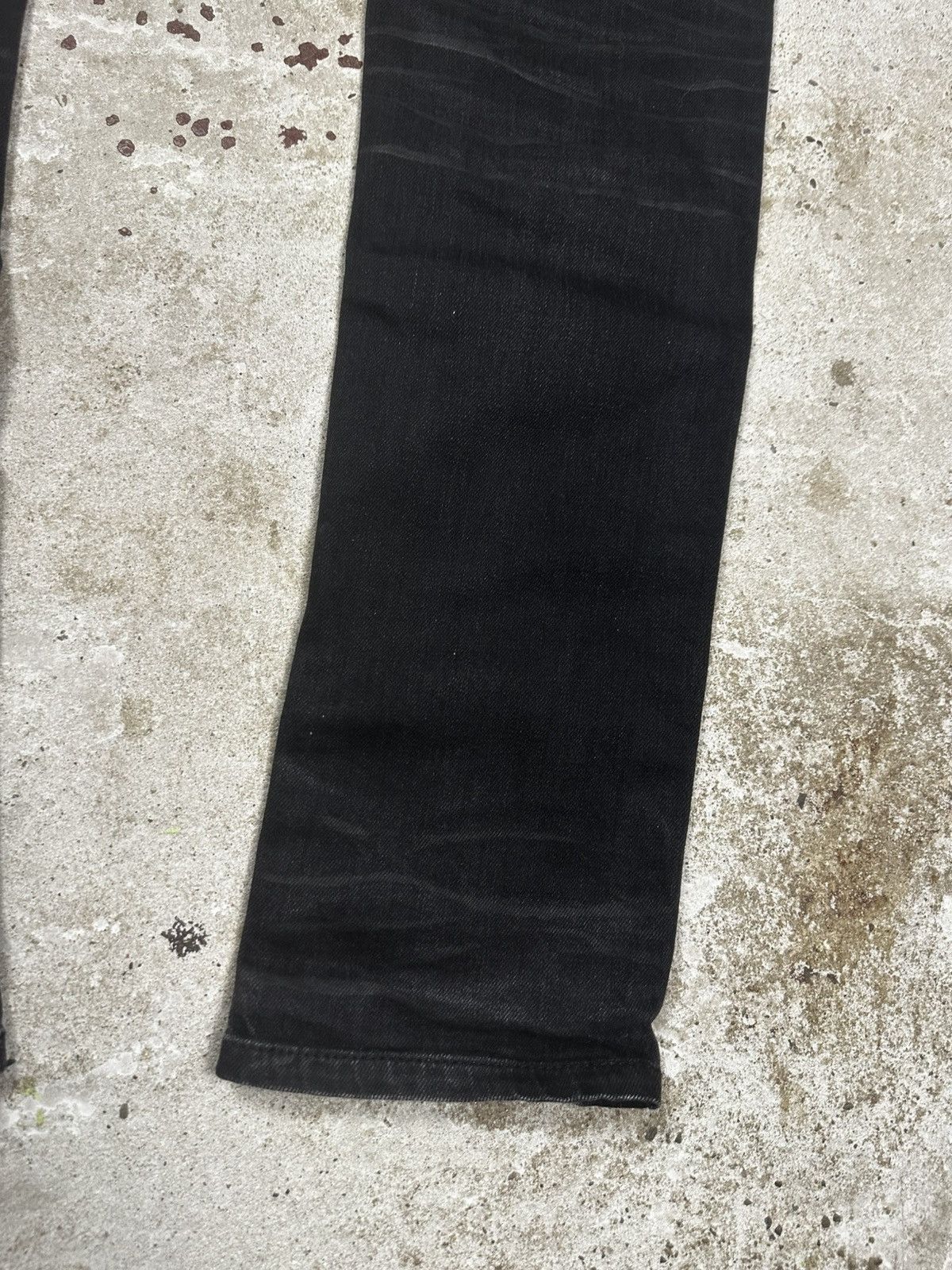 Saint Laurent Paris Saint Laurent Paris SS20 Black ‘D21’ Waxed Whiskers Skinny Size US 29 - 19 Thumbnail