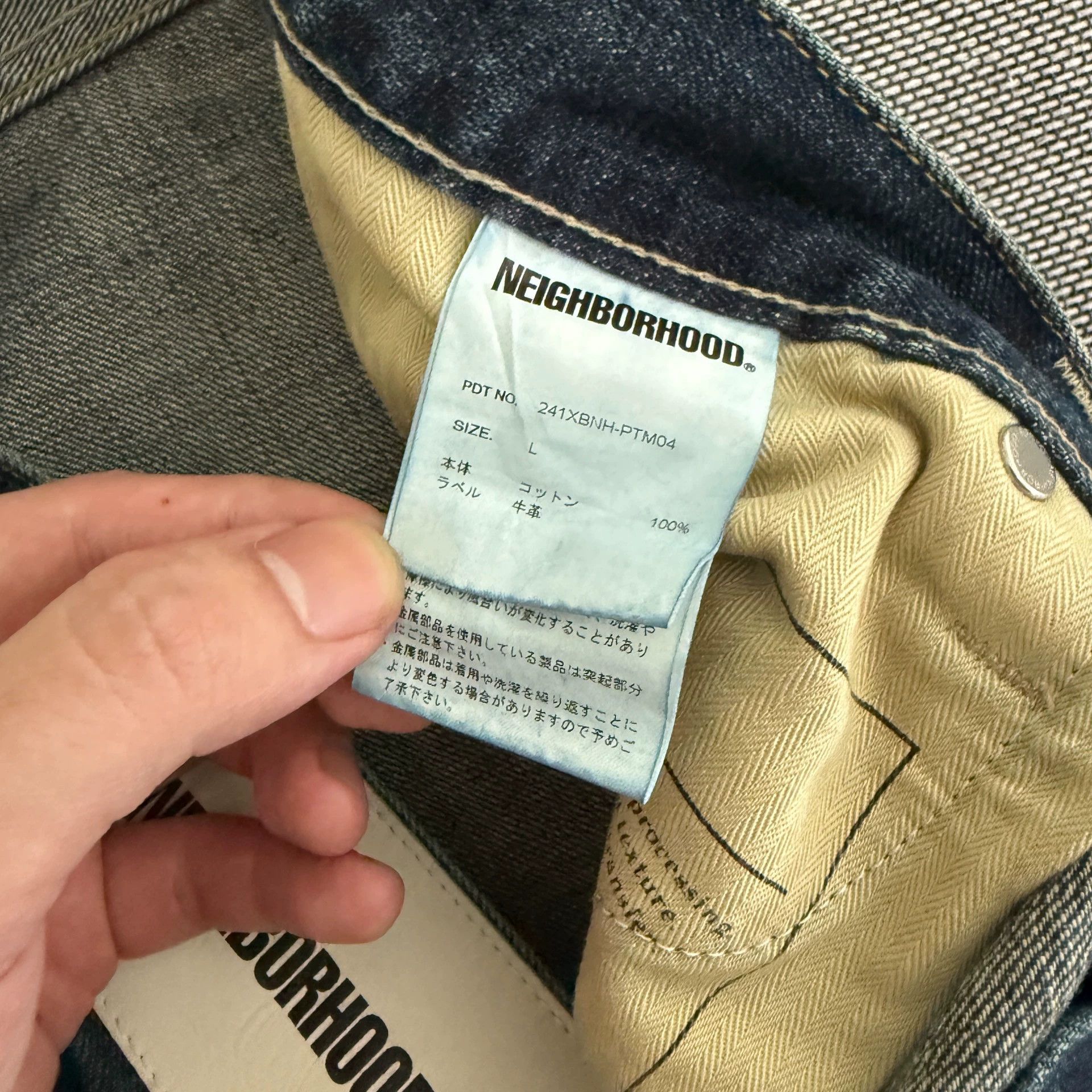 Neighborhood Neighborhood 24ss Dp-Wide Blue Washed Distressed Jeans L Size US 34 / EU 50 - 6 Thumbnail
