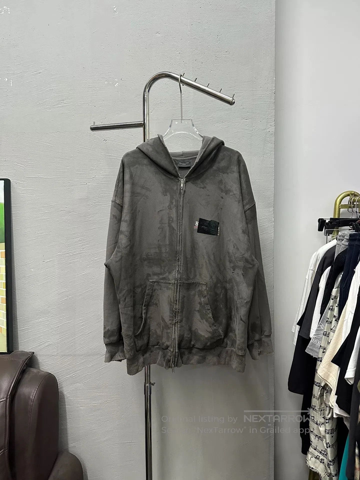 Balenciaga balenciaga tape hoodie with zipper. Size US M / EU 48-50 / 2 - 1 Thumbnail