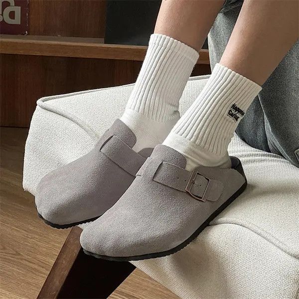Other Yuuko x Ran Stylish Gray Suede Clogs with Buckle Size US 9 / EU 42 - 7 Thumbnail