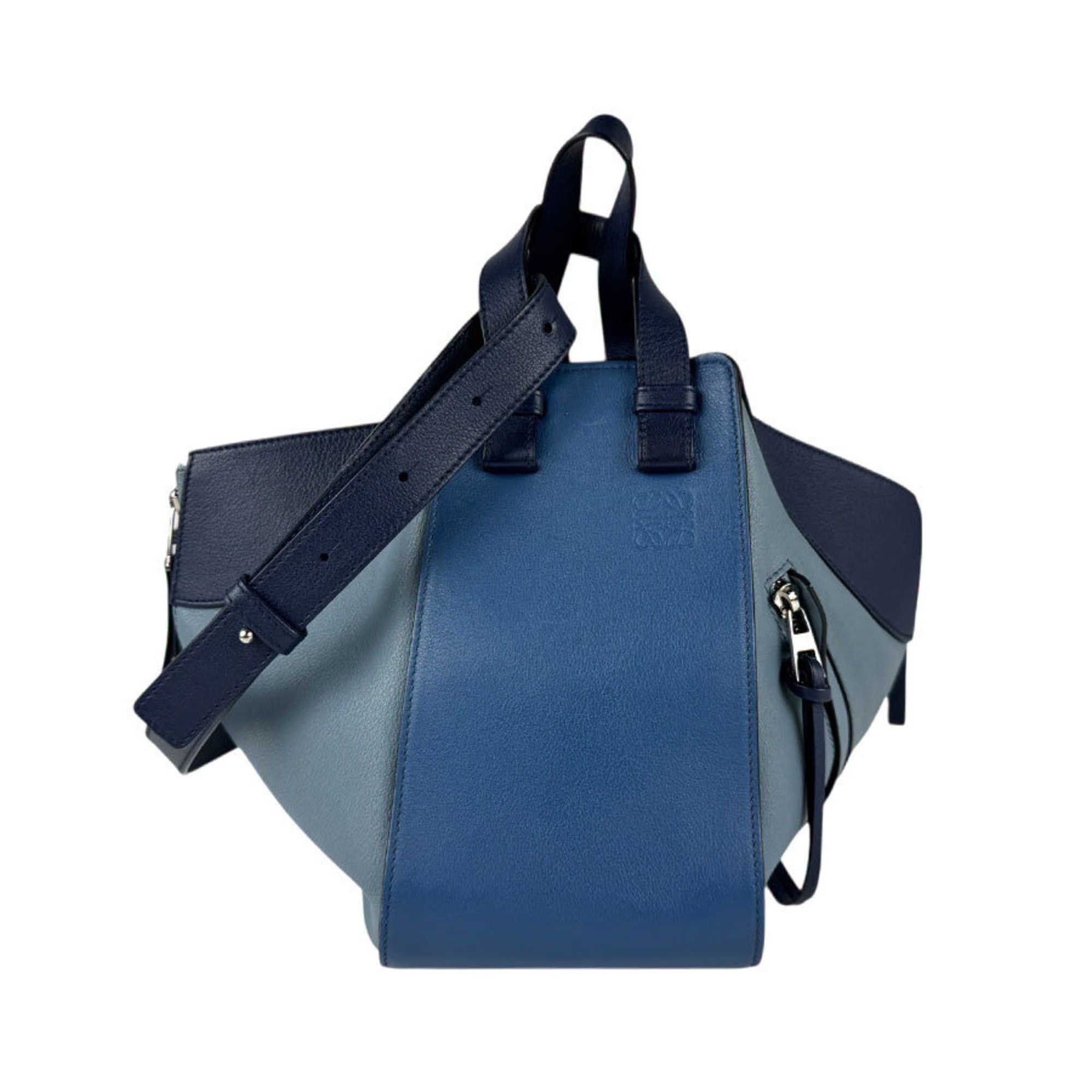 Loewe Shoulder Bag Hammock Leather Navy X Blue Women's Z4997