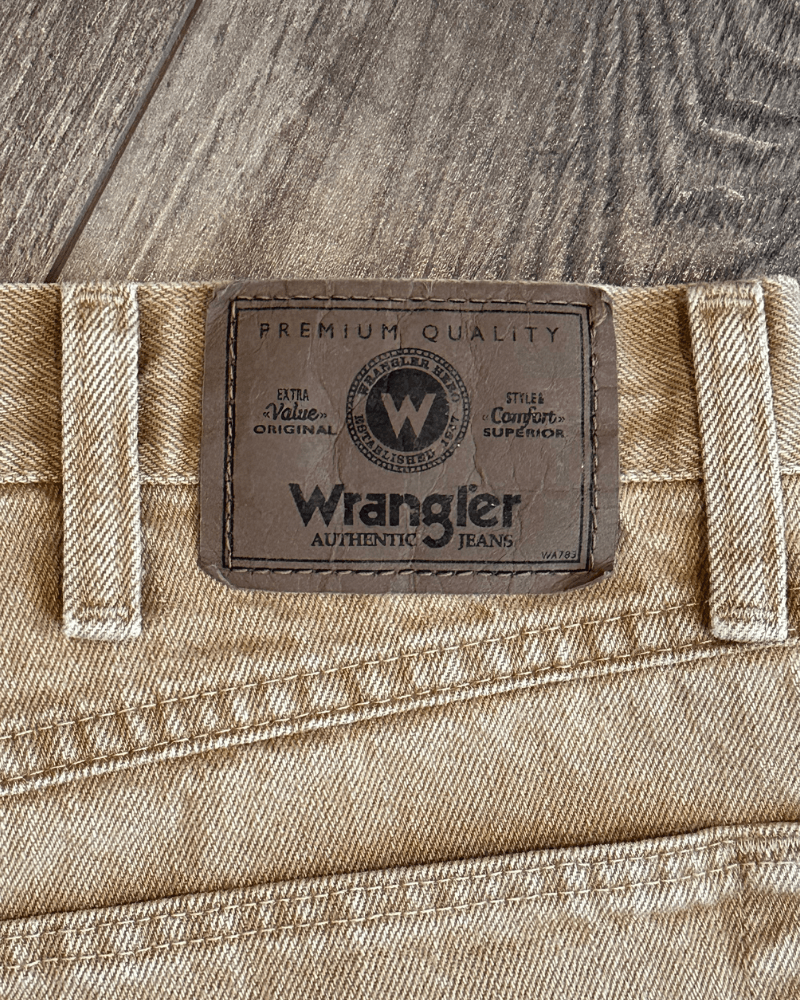Vintage × Wrangler Vintage Wrangler Khaki Straight Fit Men's Jeans - Size 36x30 Size US 36 / EU 52 - 4 Thumbnail