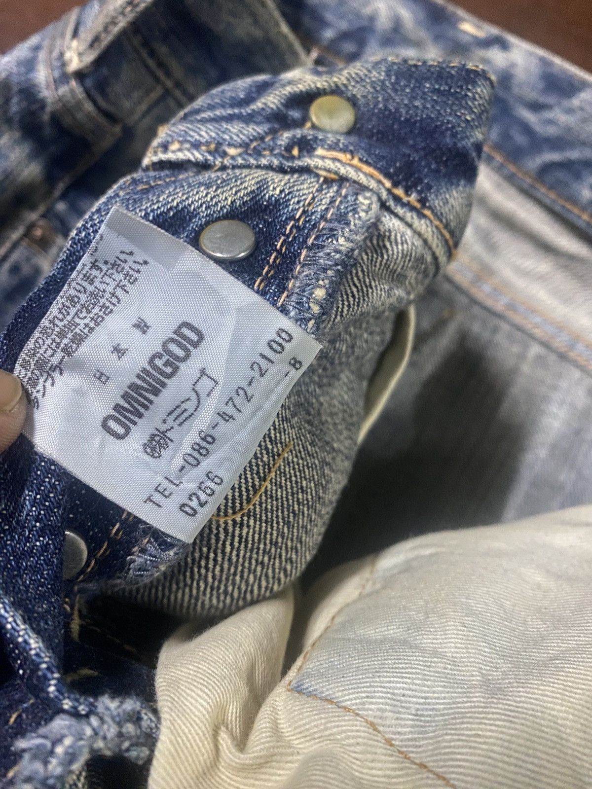 OMNIGOD Vintage omnigod mud wash flare selvedge jeans Size US 31 - 23 Thumbnail