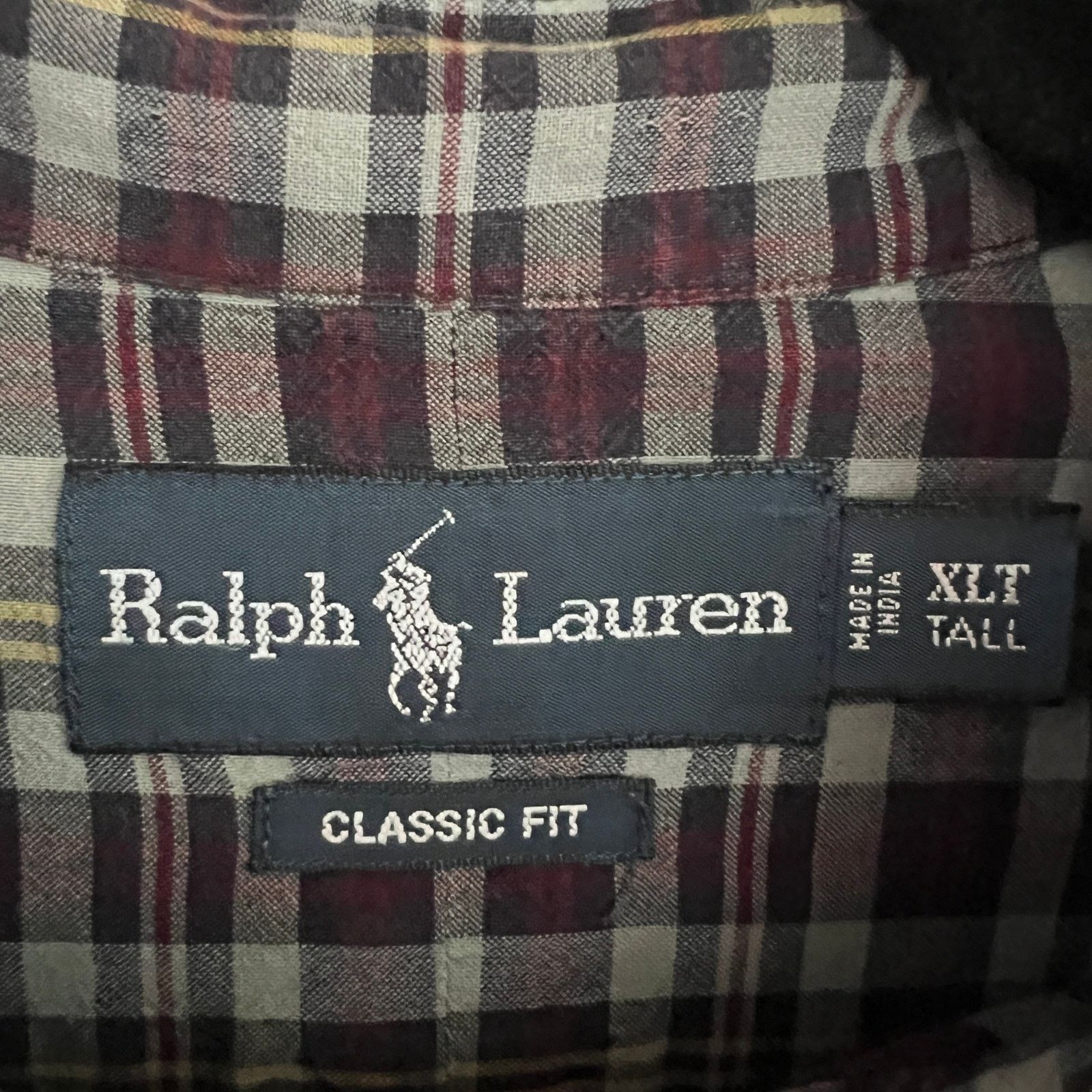 Polo Ralph Lauren VTG Polo Ralph Lauren Madras Mens LS Shirt XLT 25x34 Size US XL / EU 56 / 4 - 3 Thumbnail