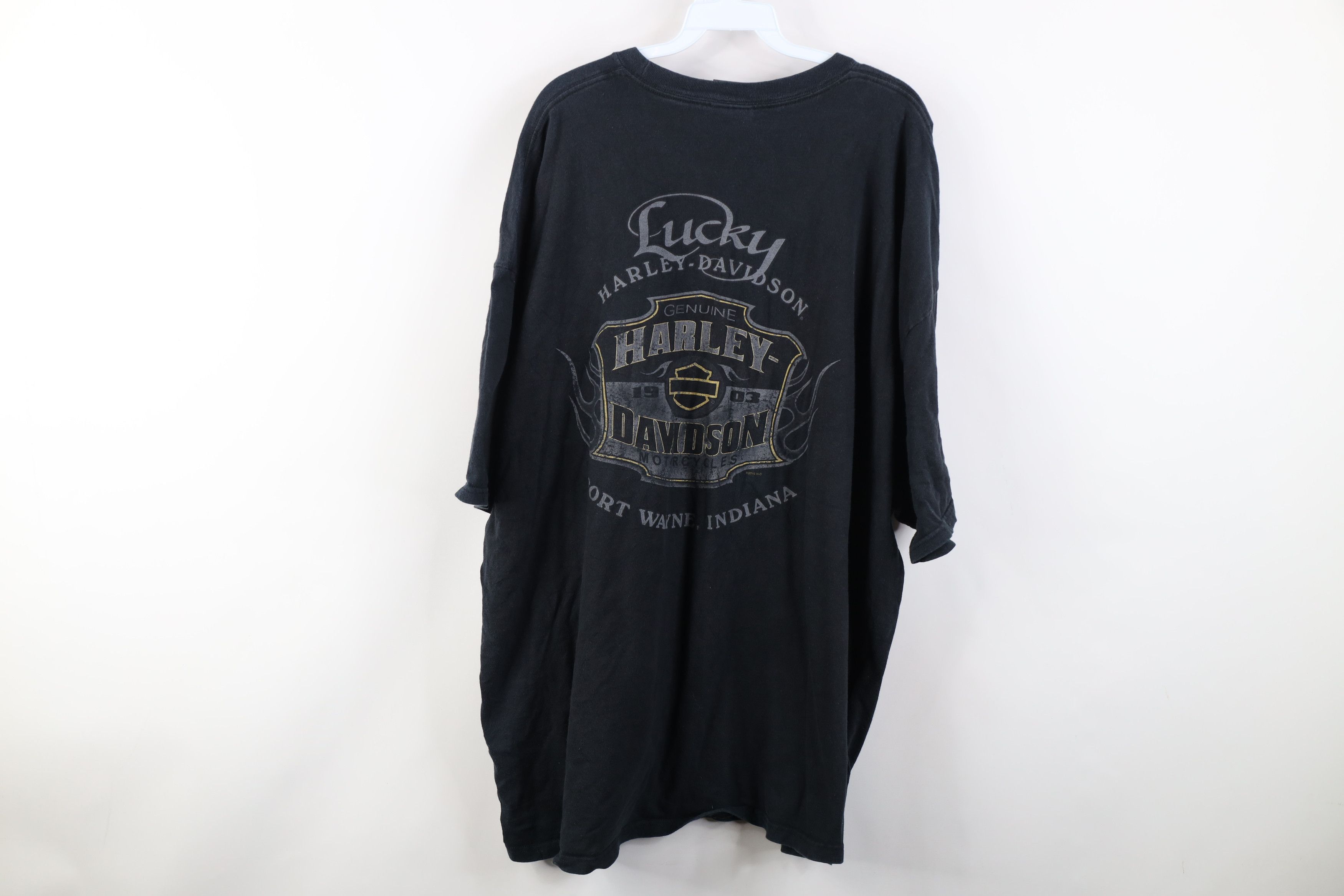 Harley Davidson Vintage Y2K Harley Davidson Spell Eagle Fire Flames T-Shirt Size US XXL / EU 58 / 5 - 14 Thumbnail