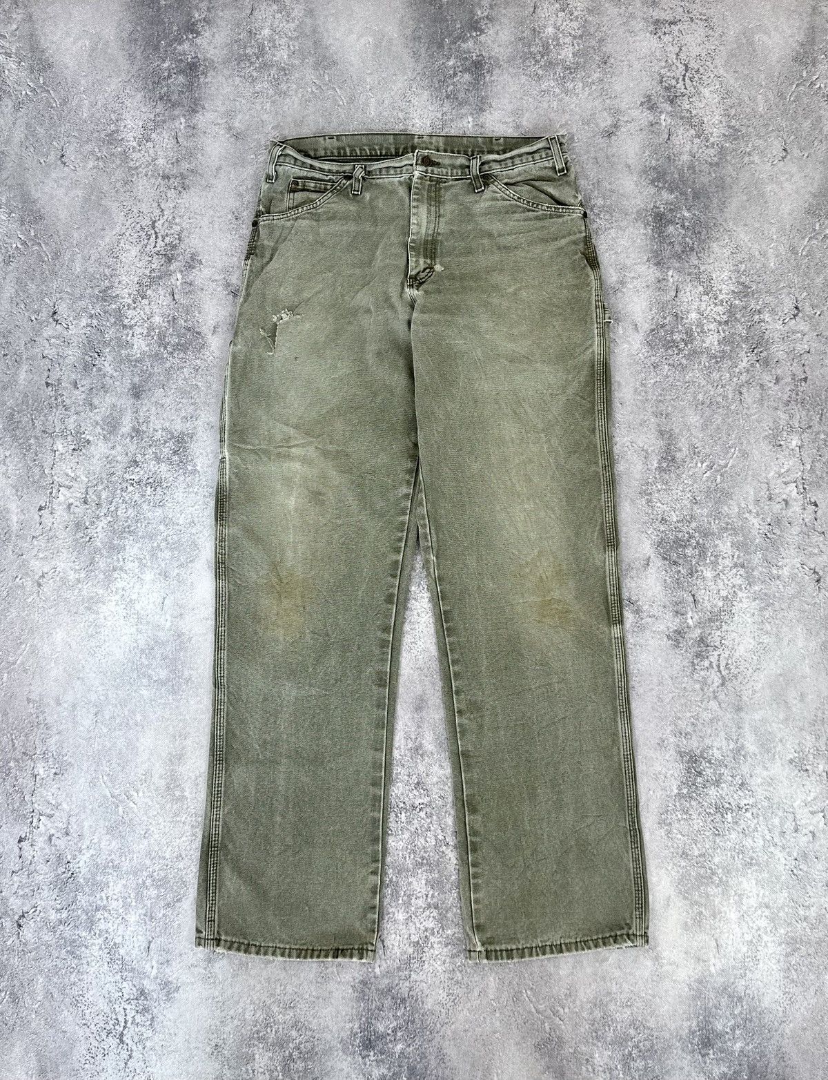 Dickies Vintage 90s Dickies Carpenter Baggy Opium Faded Work Pants Size US 34 / EU 50 - 2 Thumbnail