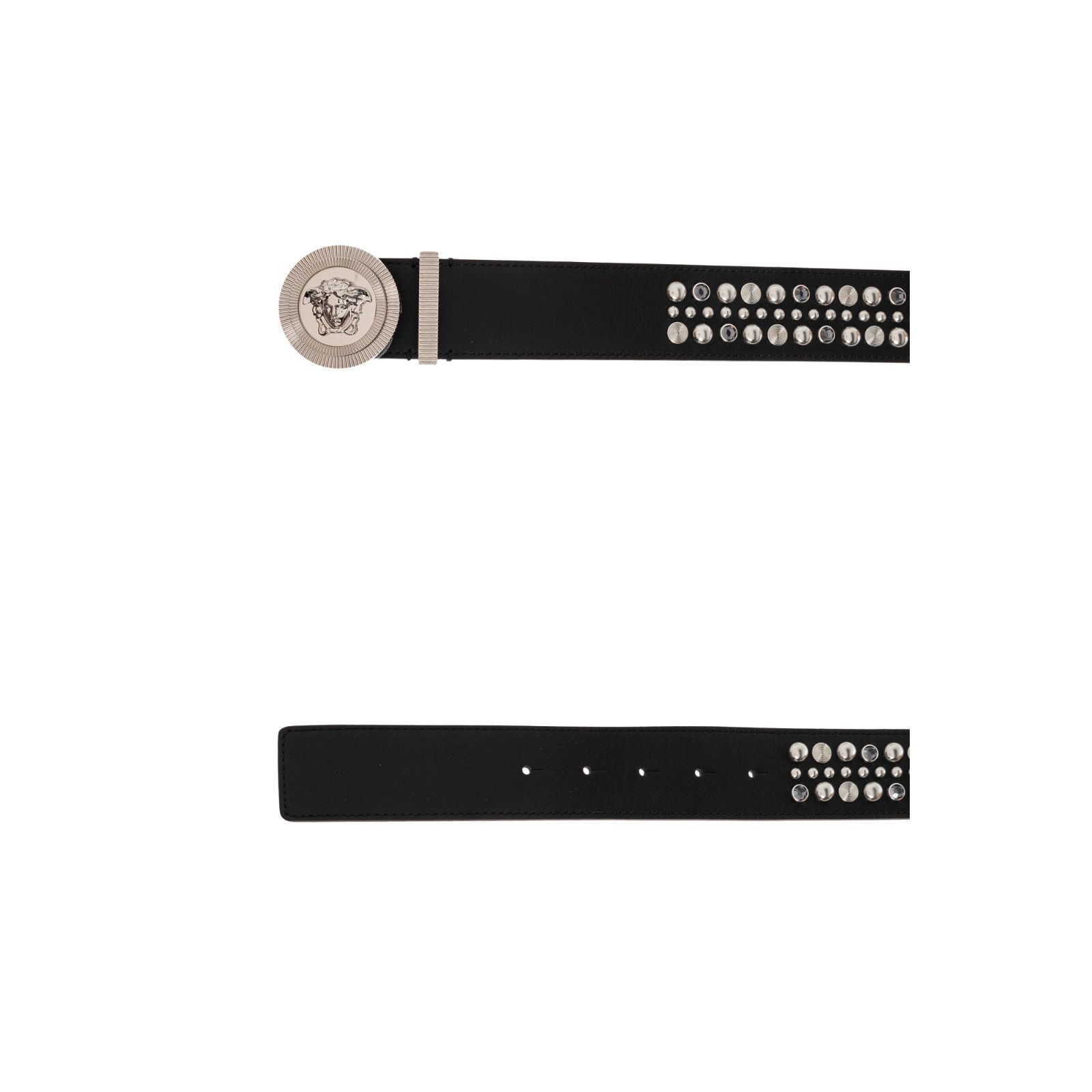 Versace VERSACE Black Leather Belt New & Authentic (Men's size:90;) Size ONE SIZE - 3 Thumbnail