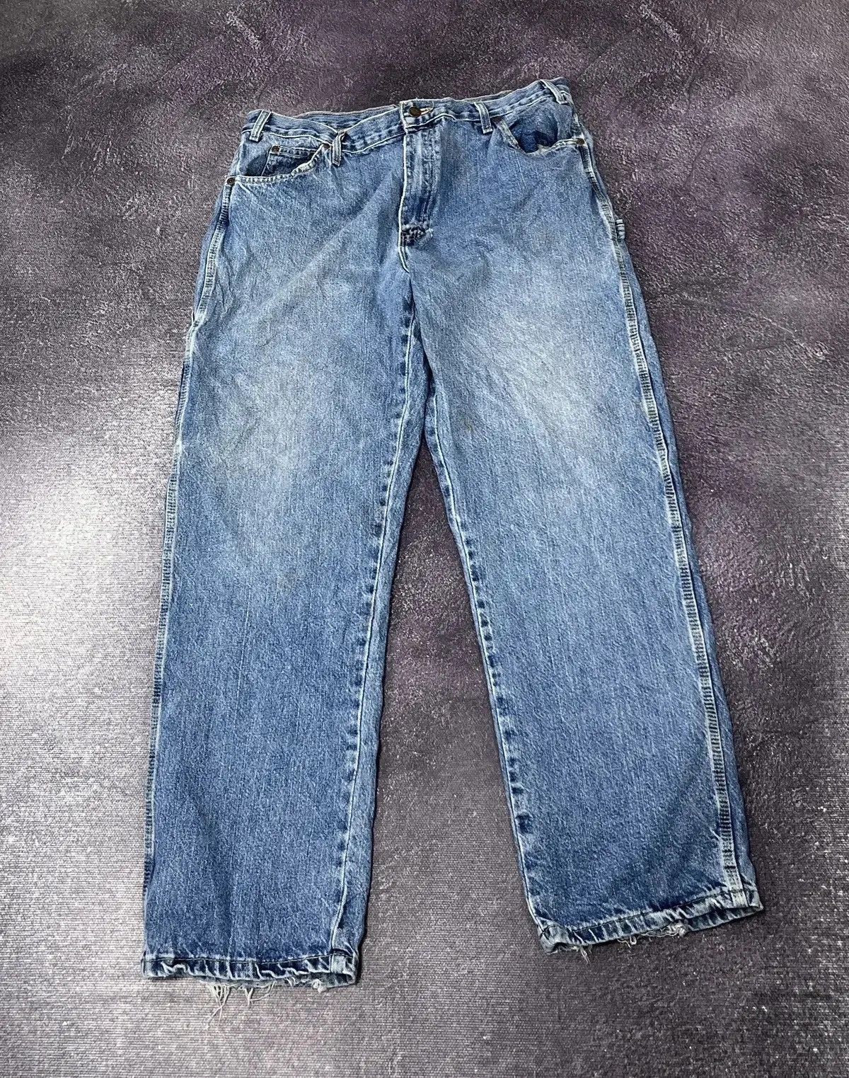 Dickies × Vintage Vintage Dickies Blue American Denim Work Hype Baggy Jeans Size US 38 / EU 54 - 2 Thumbnail