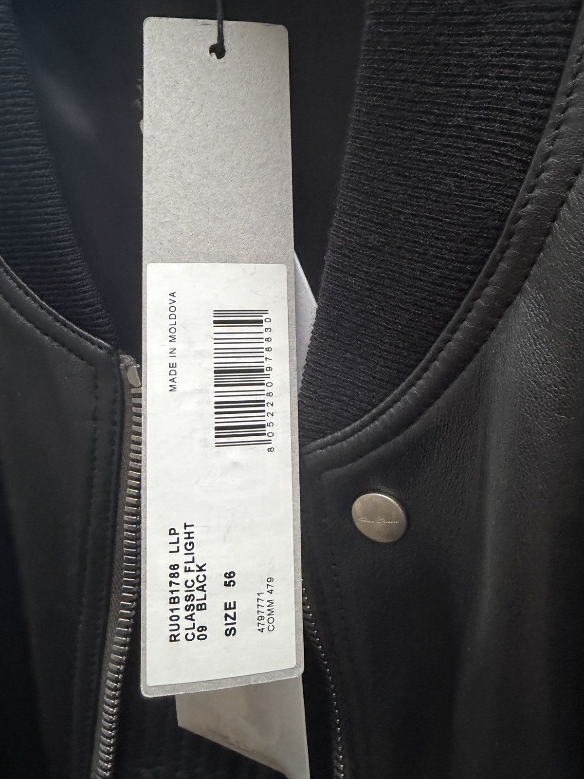 Rick Owens FOGACHINE S/S 22 - FLIGHT JACKET - LAMBSKIN Size US XL / EU 56 / 4 - 13 Thumbnail