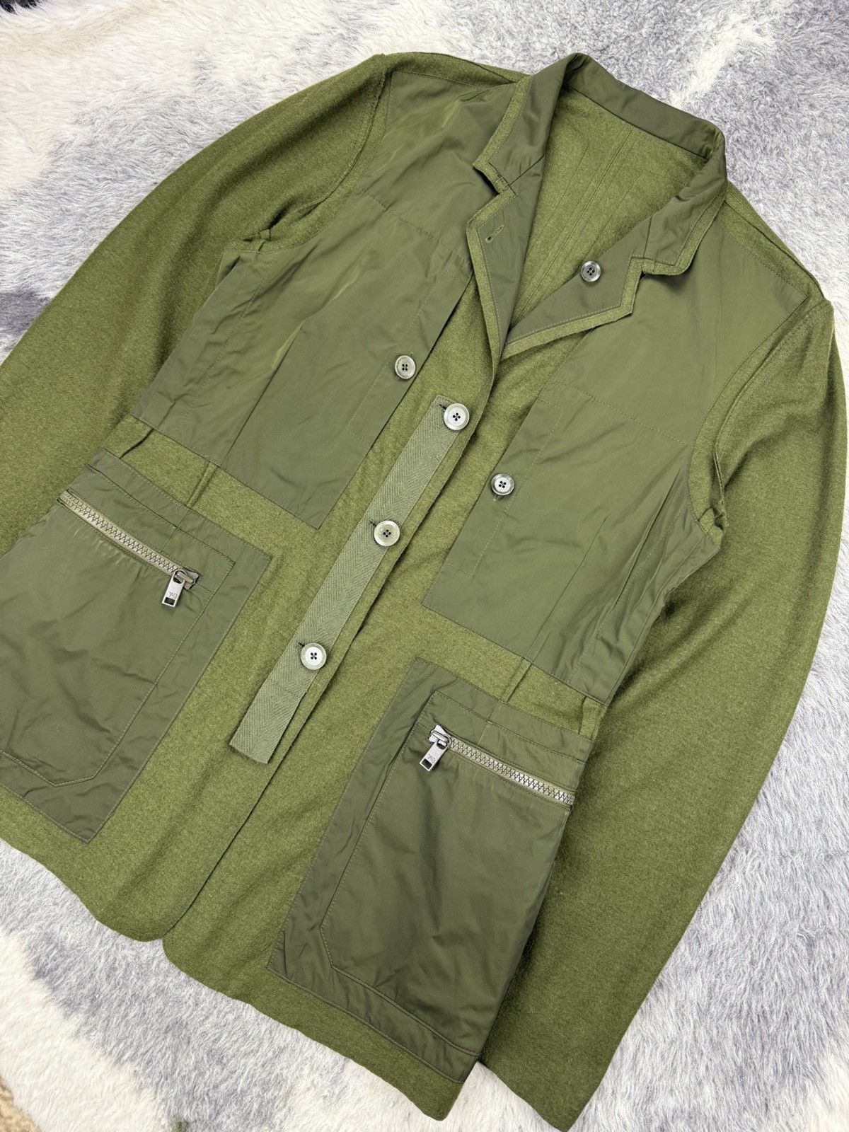 Yohji Yamamoto FW2013 YohjiYamamoto x Adidas Y-3 Utility Padded Wool Blazer Size US M / EU 48-50 / 2 - 2 Thumbnail