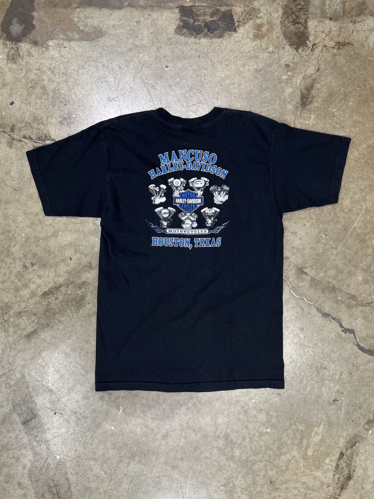 Harley Davidson Vintage Harley Davidson American Muscle Houston Texas Large Size US L / EU 52-54 / 3 - 6 Thumbnail